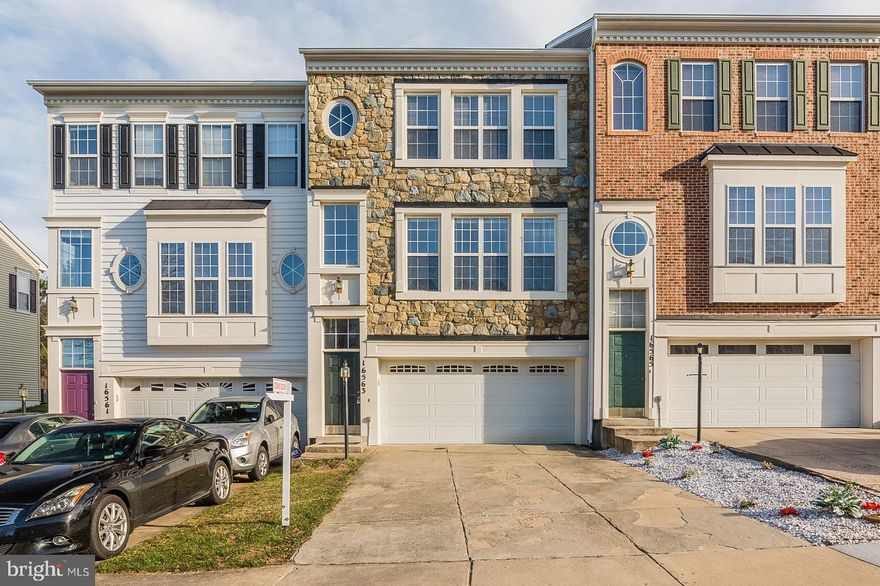 Gorgeous townhouse that has been freshly painted inside and out. New carpet as well. Professionally cleaned and ready to go. Stone front, luxury two-car garage townhouse, and three finished levels.  The home features hardwood floors,  granite counters, stainless appliances, crown molding, a warm gas fireplace in the finished basement, a very nice luxury bedroom and owners bath with walk-in closet. Laundry upstairs as well. Put your best foot forward...this is a very nice townhouse.