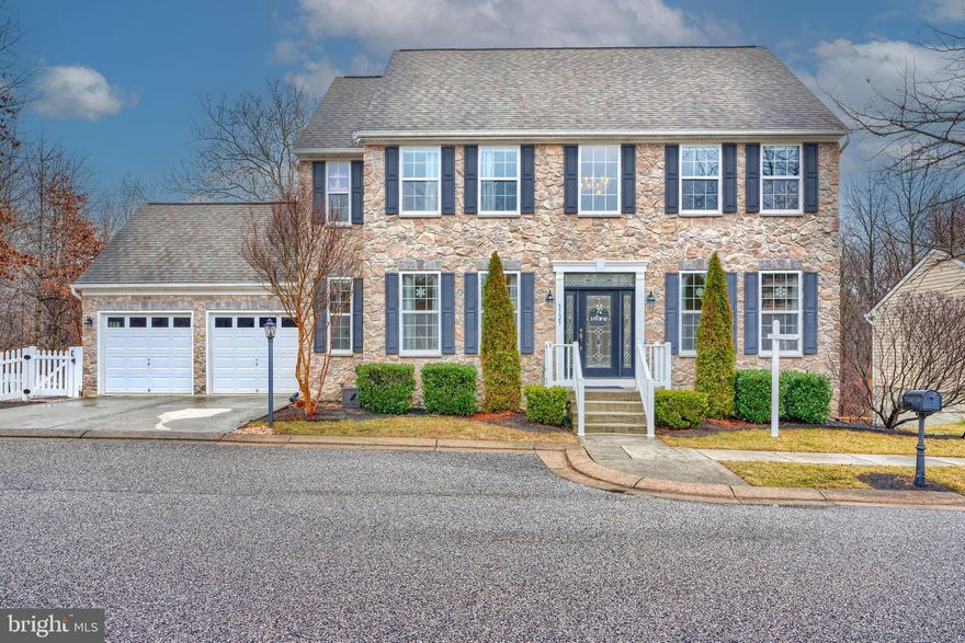 Pristine elegance in rarely available Honeybrook Farm!   This majestic colonial is nestled at the end of the block and backs to acres of woodlands.    A stunning 18,000 gallon saltwater pool with waterfall, tanning shelf and extensive hardscaping are a dream come true in the backyard!  Inside, the entire home has been updated with timeless, chic finishes.  Enter through the Thermatru front door into the open foyer.  Immediately, your eyes will be drawn to the dining room with snappy, custom built-ins and statement lighting.  A bright formal living room opens to a hallway with a first floor bedroom and main level half bath.  The main level extends back to an expansive gourmet kitchen with granite, breakfast bar, premium cabinets and stainless steel appliances.  The kitchen opens to the family room, which boasts a gas-fireplace, custom-built window bench (with additional storage underneath)  windows along the back offering views of the rear yard and woods.  Upstairs, 4 spacious bedrooms await, including the Primary Suite with and a sparkling new primary bathroom!  Dual vanities, water closet, elegant tiled shower and soaking tub overlooking forestland.  An updated hall bathroom and laundry room round out the top level.  Down to the club basement, an additional 1,000 sq feet of finished living space include a large wet bar, movie/tv area, office, workout space and full bathroom.  The basement walks out to the hardscaped walkway leading to the pool, hot tub and fire pit.  This home is truly one of a kind.  The tucked away location, proximity to Cowenton Ridge Park and the area's best shopping and dining make this an opportunity you won't want to miss!  Sellers are kindly requesting all offers be submitted by Monday, February 17 at 11am.