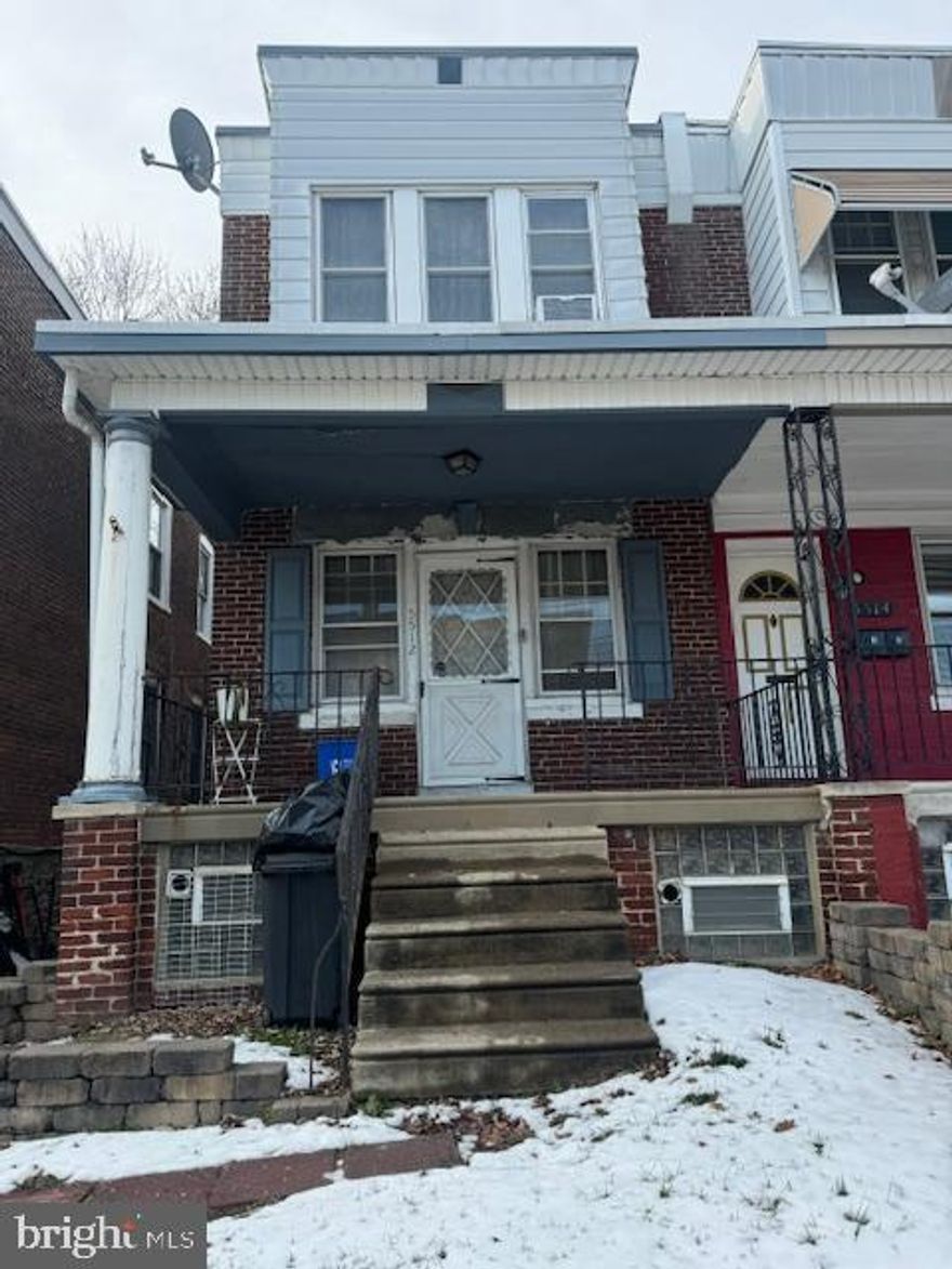 Great investment deal in the Olney Neighborhood of Philadelphia, PA. Discover 5512 N 6th St, 
Philadelphia, PA 19132. ﻿It's a 3 Bedroom with 2 bath and has 1,200 sq. ft., currently owner-occupied but 
will be delivered vacant. Perfect for investors or savvy buyers. This property offers endless possibilities: flip it, rent it, hold it, or customize it to suit your vision! Additional Information/Conditions:
•Steps leading to the back yard is starting to give. Brick point and porch need to be replaced
•Kitchen needs a complete gut. Some sign of ceiling leaking in the past
•Dining and living room both show signs of ceiling leaking in the past
•Basement is currently framed out for an addition unit
•Property is livable but could be updated
Terms:
Cash, Hard or Private Money only. The property comes in "AS-IS" condition. Buyer pays all closing costs, 
escrow fees, and transfer tax.
Open escrow with a $5,000 non-refundable earnest deposit to our title company of choice.
Buyer to verify all information as seller makes no claims
or warranties expressed or implied. Buyer must perform due diligence and hold seller harmless.
NONE of the info above is deemed accurate and is for informational purposes only. Seller and its members 
or representatives make no guarantees concerning property condition, value, characteristics, or financial 
benefits.