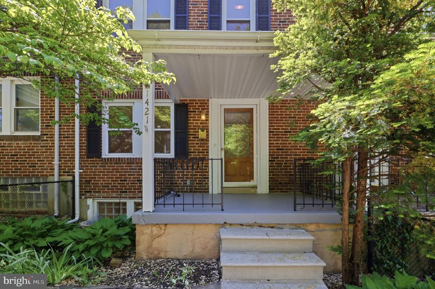 Location! Location! Location! Less than 1 mile from Johns Hopkins University & walking distance to downtown Hamden. Don’t miss this 3 bedroom, 2 full bath Baltimore City Charm conveniently situated between Medfield and Hamden right next to Buena Vista Park! The covered front porch welcomes you right in to this freshly painted all brick home featuring beautiful hardwood floors thru-out, with warm, inviting spaces inside and out. The main level includes a dining room with the wall removed for open concept perfect for everyday living or gatherings! While the nice-sized primary bedroom offers a comfortable retreat. The lower level includes a family room, a large utility room and laundry - space for whatever your heart desires—workout area, hobby space, storage, workshop, or more. But there’s more—tucked under the porch is additional storage potting style shed for added convenience. Outside, you will love the beautiful landscaped stone backyard patio, perfect for relaxing, bonfires, and all kinds of entertaining. Plus a lovely deck for sipping your morning coffee while overlooking the park. With both the front and backyard fully fenced, this home is full of charm, function, and outdoor enjoyment in a great location!
