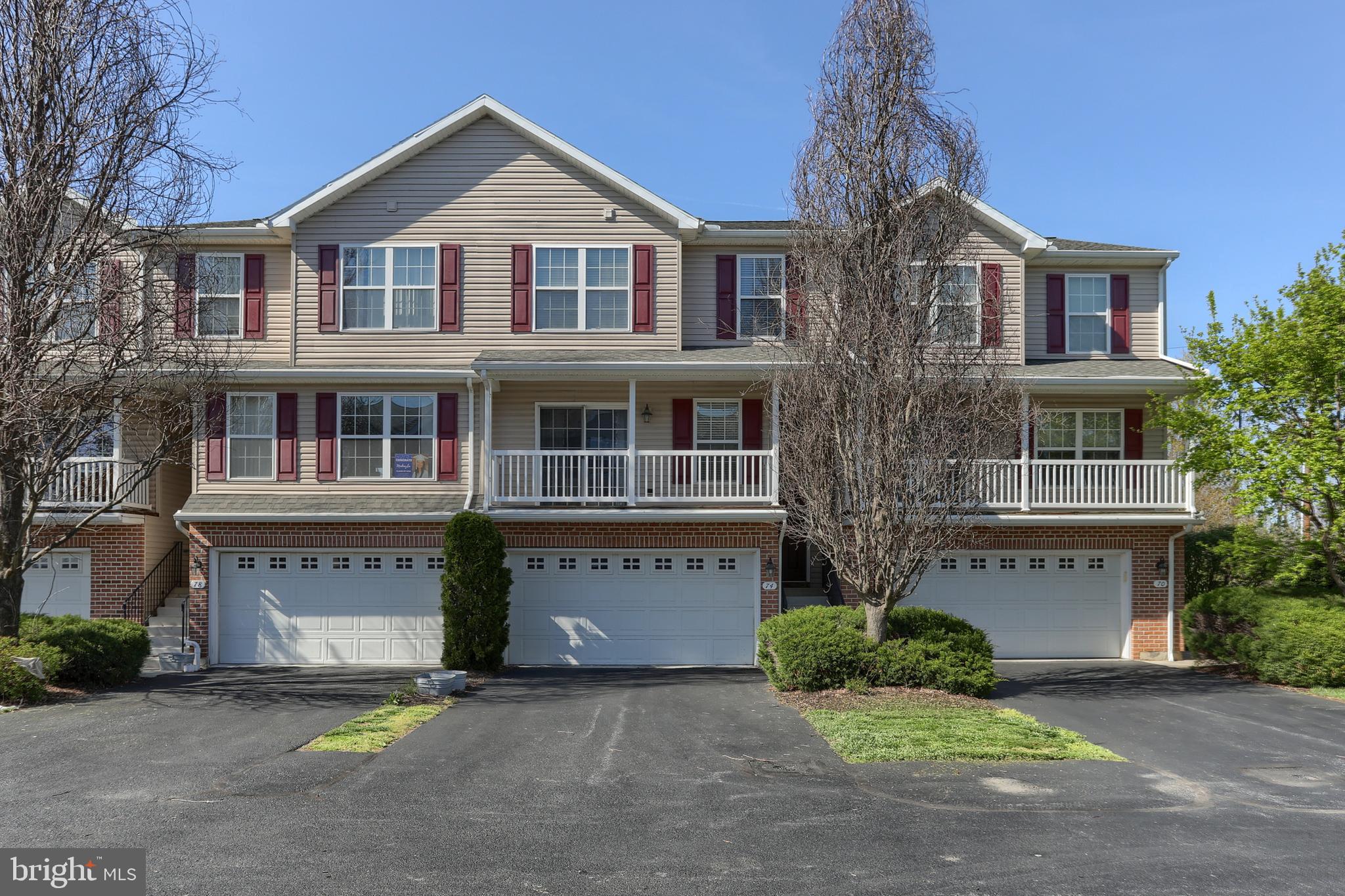 Location, location! Welcome to the fabulous Parkside condo community where living is maintenance free and easy! Lots of windows and natural sunlight makes this middle unit bright and cheery! This 3 bedroom, 2.5 bath beauty features tasteful paint colors throughout, hardwood floors in the living room, a finished lower level with hardwood floors and a walk-out basement door to the covered patio, a maintenance free deck with vinyl railing, all appliances remain including washer and dryer, and it rests in a cul-de-sac location. Convenient second floor laundry. Handy storage area in the lower level, under the staircase. The condo association fee is $109 per month, and covers lawn care, landscaping, snow removal, and all exterior maintenance including the roof. Parkside is located near the VA Hospital, shopping, eateries, and the Rails to Trails! Realtors please see Agent's remarks on times available to schedule showings. *An offer deadline has been set, Realtors please see Agent's remarks.*