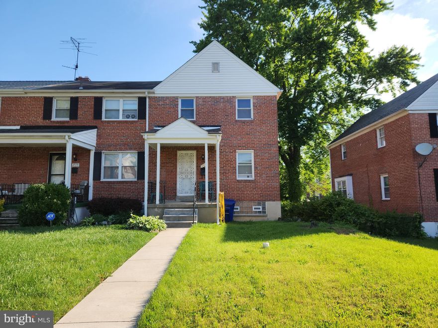 ONLINE AUCTION: Bidding begins 6/22 @ 10:00 AM. Bidding ends 6/26@ 11:30 AM. List Price is Suggested Opening Bid. Deposit: $15,000

This two-story end-unit porch-front townhouse is located in the Loch Raven area. It is near Mount Pleasant Golf Course and Morgan State University. Additionally, the property is in proximity to a variety of shops, restaurants, and other attractions along York Rd. The home has had its sewer line replaced and new laminate flooring installed. It also features a deck and a two-car parking pad in the rear. The closest major traffic arteries are Perring Pkwy and Loch Raven Blvd.. The property is occupied.