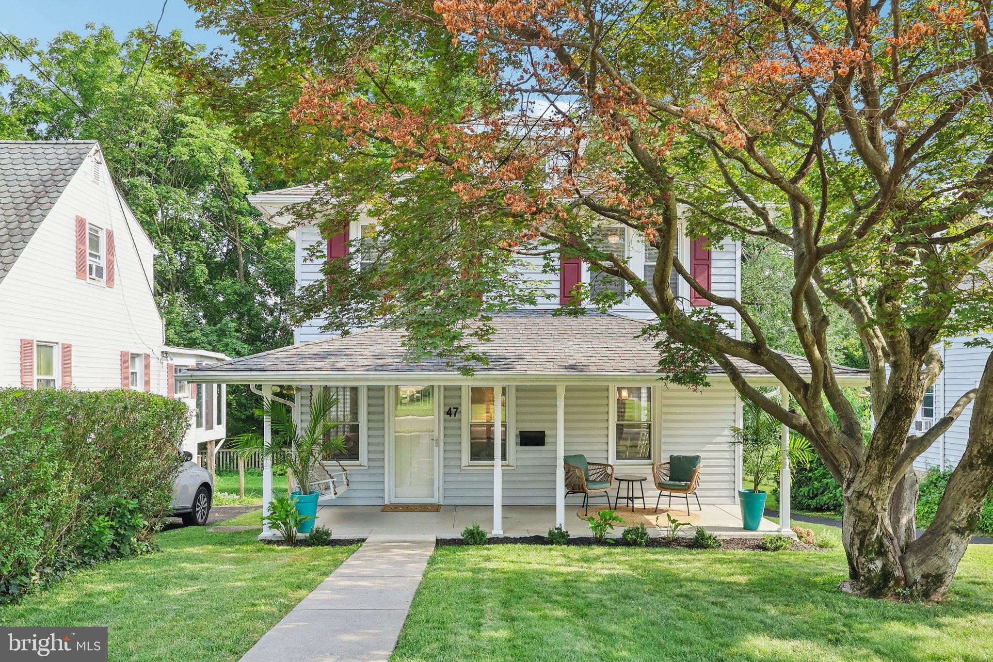 If you’ve been dreaming of a place where charm meets convenience, this beautifully updated 3-bedroom, 1.5-bath home could be exactly what you’ve been waiting for. Set on a picturesque lot with a babbling stream at the far edge of the backyard, this property offers not just a house—but a lifestyle.
Step onto the inviting front porch, where mornings with coffee and quiet evenings with a book await. Inside, you'll find refinished hardwood floors, a bright and cozy living room, and a dining room perfect for hosting friends and family. The remodeled kitchen, completed in 2019, is a true standout, featuring quartz countertops, soft-close cabinetry with pull-out shelving, stainless steel appliances, and a stunning tile backsplash. A spacious mudroom/pantry just off the kitchen offers extra storage, built-in shelving, and direct access to the backyard.
Upstairs, enjoy three sun-filled bedrooms (two with ceiling fans), and a fully updated hall bathroom with sleek tile finishes and all-newer fixtures.
Need space for hobbies, a workshop, or extra storage? The full walk-out patially finished basement is clean, dry, and ready to adapt to your needs. Plus, there’s an additional storage area accessible from outside, and a detached garage/shed with a paved driveway leading right to it.
Location is everything—and this home delivers. You're just a short walk to all the best that Hatboro Boro has to offer: local restaurants, boutique shopping, the community pool, the train station, and a front-row seat to beloved events like the Annual Hatboro Parade, Car Show, and Carnival.
Bright, cheerful, and thoughtfully updated, this home offers the best of small-town charm with modern comfort. Come take a look—and fall in love with all it has to offer. All appliances included, also a leather sofa in lower level and HSA Warranty. Sellers needs flexibility with a settlement date, subject to sellers finding suitable housing within 90 days. Open to lease back. See online floor plans and measurements. Above grade sq ft is 1152, below grade, walk out basement is 550 sq ft.