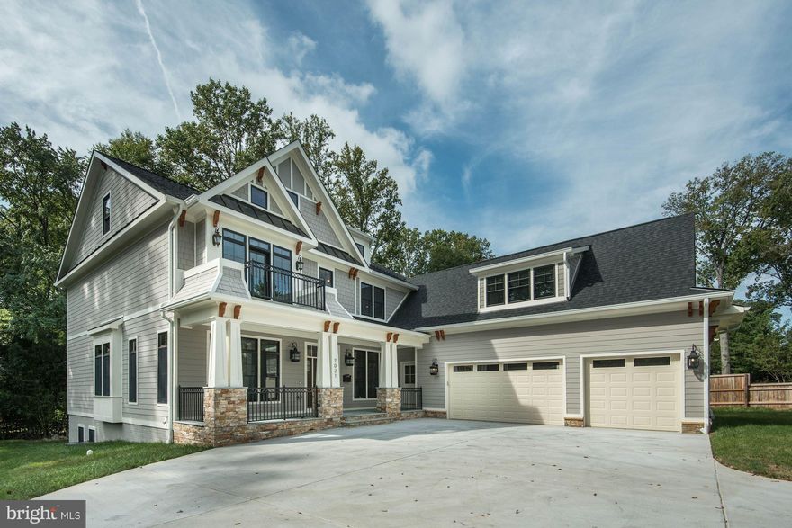 Relux Homes presents brand new Luxury Craftsman home on almost 1/2 acre lot with open floor plans, spacious rooms, crown molding, cedar beams,  2 fireplaces, Thermador 48" gas cook top, 48"  refrigerator, double oven, microwave,  dishwasher,  warmer, ice maker at wet bar. Hand stained solid oak hardwood on 1st & 2nd floors. 3 car garages, 3 zones HVAC. Don't miss this amazing gem in Mclean!