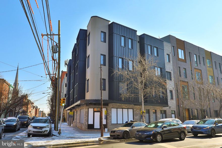 Elevate your business in this highly visible corner unit in the newly-constructed Dosa Flats building, ideally situated in the vibrant and growing Northern Liberties neighborhood. Featuring expansive seven-foot energy-efficient triple-pane windows, this prominent glass frontage not only floods the space with natural light but also ensures unparalleled visibility—perfect for showcasing your brand and attracting foot traffic. Designed with modern businesses in mind, the space offers continuous fresh air intake for a healthier, more comfortable environment and includes high-speed internet for seamless operations. Join the dynamic Northern Liberties community, surrounded by bustling shops, restaurants, and thriving businesses, and position your venture for success in this exceptional location. Don’t miss the chance to secure this premium commercial space—schedule a tour today and take your business to the next level!