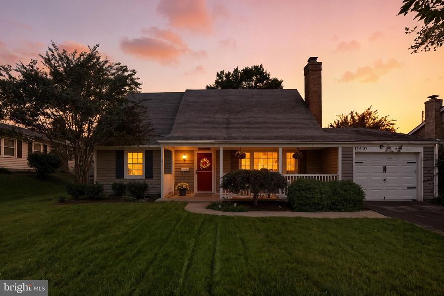 Offer deadline Monday Oct 13th 12:00pm!!! Welcome to 12510 Chelton Lane in Bowie’s Chapel Forge at Belair — a charming Cape Cod style home offering 4 spacious bedrooms and 2 full baths across approximately 1,512 sq ft of finished living space. Built in 1966, this well-maintained residence combines character and functionality in an established neighborhood. Inside, you’ll find a cozy living room with a wood-burning fireplace, a bright kitchen/dining area with convenient connections, new paint and carpet, and hardwood floors in key areas. Outdoor amenities include a large sun room, paver patios with lighting, and mature landscaping for both entertaining and quiet relaxation. Additional highlights: attached garage with interior access, a generous driveway (total parking for 4), central HVAC, and public utilities. This is a rare opportunity to secure a move-in ready home in an in-demand area!