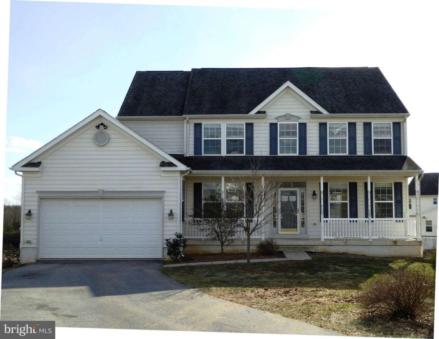 Large colonial, approx. 2978 finished square feet with an additional approx. 1400 square feet unfinished basement and all on half acre lot!  4 spacious bedrooms includes MBR suite with newly remodeled MBA, including shower, tile flooring, toilet, dual sinks and cabinet.  All new carpeting throughout.   Located in cul-de-sac with private back yard.  What a bargain at $78/SF!