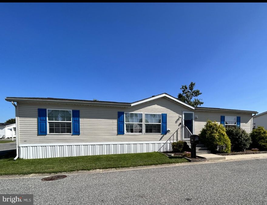 Don't miss this Stunning 3 Bedroom, 2 Bath Home located in the sought-after Peppermint Woods Community.  You'll Love the Bright Open Floor Plan! Huge Living room with upgraded flooring, Beautiful Wood burning Stone Fireplace and a Pellet Stove,  Awesome Kitchen with an abundance of Counter space, Cabinets and Recent Stainless Steel appliances, Also has a Mud Room and Laundry off the Kitchen, Master bedroom is very spacious with  adjoining en-suite bath with Whirlpool tub and separate shower along with large Walk-in closet,  Two additional bedrooms also have walk-in closets and there is a 2nd full bath! Some other Recent upgrades include, Architectural Shingle Roof. and Central Air,   Outside you will love the  Huge Recently Stained Covered Deck along with a convenient Storage Shed and 2-car Concrete Parking Pad .  This Wonderful community has several amenities such as a Playground Area, Dog Park, Rec Center and More!  *Please Note. All interested Buyers must be Park Approved! Current Ground Rent is $900 per month.