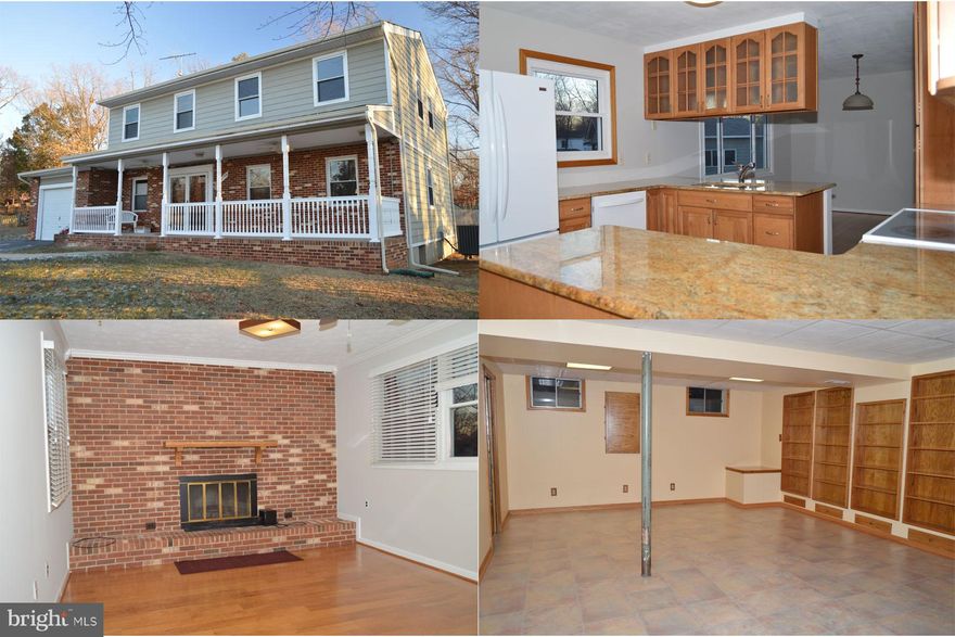 Charming single family house with relaxing front porch. Cozy family room w/fireplace. Freshly painted,new carpet installed & new light fixtures. Updated kitchen with granite counter tops. Fiberglass front door. Solar panels, New roof in 2017. HVAC replaced 2008. Fin.basement w/ plenty of storage space.  Spacious backyard w/large hardiplank workshop/shed,(20'X24).  Located on quiet Cul-de-sac.