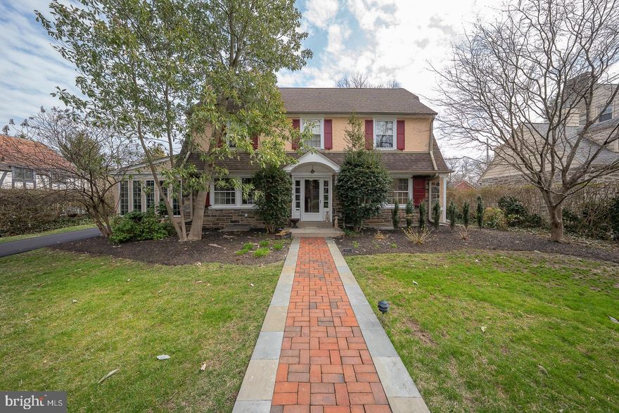 **Please note SF in Public records is incorrect as it doesn't include the sunroom and laundry/mudroom. 
 Stately 5-bedroom, 3.5-bathroom center hall colonial located on one of the most coveted streets in sought-after Merion Park. With over 3,900 sf, this home is a seamless blend of old world charm and thoughtful updates for today's modern lifestyle.

Living spaces include a spacious living room with fireplace, a large family/sunroom with 3 walls of windows and french doors to the slate patio and flat, private back yard. The formal dining room, ideal for hosting large family dinners, is located adjacent to the updated eat-in kitchen with stainless steel appliances. The powder room and first floor laundry/mudroom are conveniently located towards the rear of the home. Access to the heated 1-car attached garage (currently being used as a home office) from the mudroom.

Upstairs, the generous primary suite has four deep closets and decorative arches over the windows, as well as an elegant en-suite full bathroom. There are 3 additional spacious bedrooms and a recently renovated Jack and Jill bathroom. The beautifully restored, original linen closet as well as a large cedar closet add to the charm and functionality of this special home.
The third floor with its expansive landing, a newer full bathroom, and large bedroom, is perfect for guests, an alternative primary suite space, or an au-pair/in-law suite.

The large, unfinished basement with natural light via glass block windows presents endless possibilities for customization. There is convenient access to the back yard through Bilco doors.

Located near General Wayne Park, walking distance to the town of Narberth, Montgomery Ave stores and restaurants, as well as public transportation. Easy access to the city, Conshohocken State Rd, and I-76. Top rated Lower Merion Schools.
Don't miss the opportunity to make this lovely home yours!


Upgrades and special features of this home include:
-Landscaping 2015 and updated 2021
-Sprinkler system to front and side lawn along driveway  2015, serviced annually with cloud
burst sprinkler
-Recessed lighting throughout home 1997, except for the sun room which were installed at the time of its build - see below
-Master bath 1998 gutted -plumbing, electricity, lighting and redone  2005, with new quiet
Panasonic fan and timer 2022, (closed door to bath from hall 1997)
-Jack and Jill bath gutted to lathing, insulated, new plumbing, insulation, electrical, quiet
Panasonic timer fan with timer 2022 (plumbing access panel in back bedroom closet)
-Hot water boiler  2008
-All hardwood floors sanded and stained in 1997 (but for Primary suite), additional bedrooms again for color change and kitchen sanded and re-stained  2015
-Garage door 1997, garage opening electric mechanism replaced   2010/ fully heated garage
-Kitchen, sunroom, garage, third floor windows new various times during ownership
-Basement glass block windows 1997, walls are cemented and painted 2025, new staircase from house and cellar door to the outside - 2025
-New hardware on all windows, doors and or hardware cleaned and replaced 1997
-Laundry room/mudroom created 1997 from portion of garage - new floor - 2015, laundry stack
cleaned 2024, tiled walls, cabinets 2023
-Wool carpet throughout third floor   2018
Wool carpet on center hall steps replaced  2015
-Third floor bath redone, plumbing, electrical, tile, fixtures but for original claw tub  2010/
New paint to third floor bath 2025
-Sunporch converted to Sun room, windows, doors with heat and all new electricity with fan
and high hats - 2005
-Two pad Alarm/fire/SOS/eye system installed -1999 with electronic monitoring throughout
ownership.