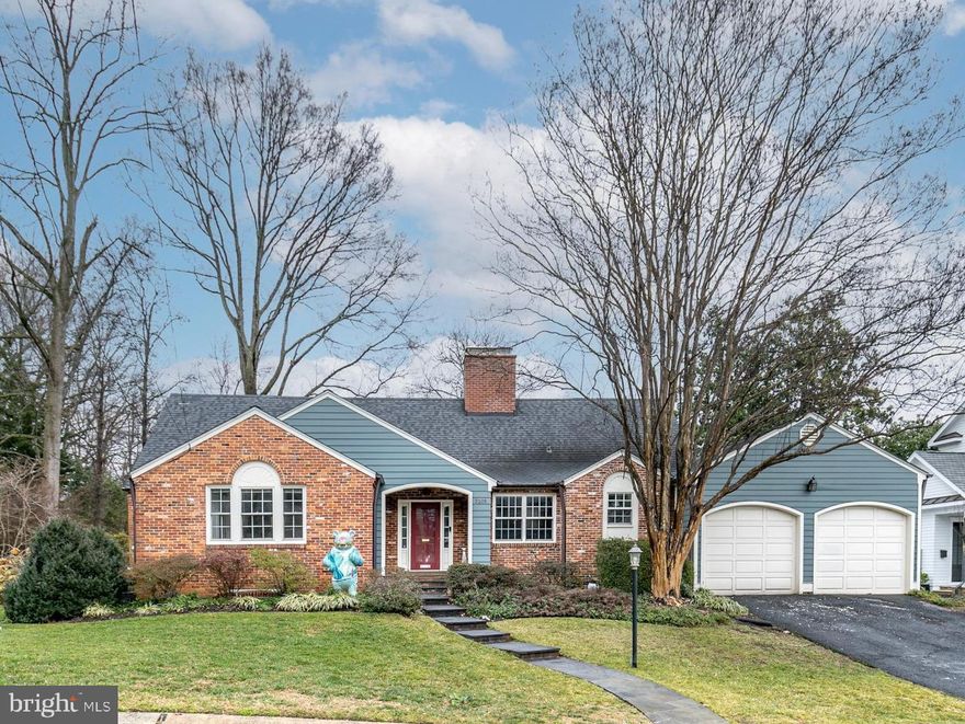 **Renovated cape in SBHNA on the coveted Honeywell Lane with is walking path through Edgemoor to Bethesda Row just around the corner!****. The charming 4BR / 4.5BA Cape Cod features a stunning Kitchen renovation like no other, highlighting a brick fireplace with 6-burner chef's range. The rare first floor owners suite with 2 bedrooms up is perfect for downsizers or rightsizers alike. Boasting 3 fireplaces inside, built-ins and slower level peak-easy bar, this home is great for entertaining and hosting. The lower level 200k renovation includes two person STEAM SHOWER, modern SAUNA and full gym. Outside, enjoy the large screen porch, full brick fireplace, and a slate patio with a wisteria-covered pergola. Whitman Cluster Schools, Bradley Hills Elementary and less than 1 mile by sidewalk to Bethesda Metro, farmers market and Bethesda Row!   BCS preschool in neighborhood just a few doors up the street, new roof, full french drain system, over 200k in basement renovations, 100k kitchen and 40k in bathrooms renovations and more!