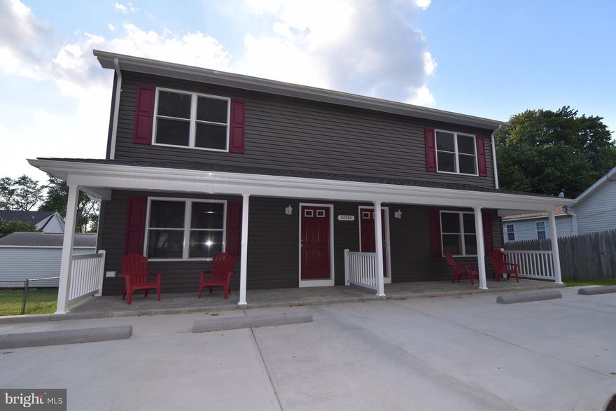 New duplex within walking distance to restaurants, banks, post office, etc.  Located in down town Leonardtown! Wood laminate floors thru out on both levels. Energy efficient.  Listing agent will run credit.  Unit A Available.  Lawn care included in rental price.
