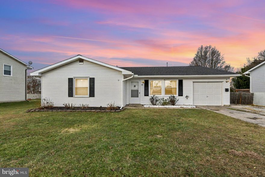 Welcome to this beautifully updated home filled with thoughtful upgrades and modern comforts throughout. Recent improvements include a brand-new 50-year Timberline roof (2024) and a stunning new primary bath featuring a custom tile shower, new tile floors, updated fixtures, and fresh wainscoting. The hall bath has also been recently refreshed.  

The spacious living room offers new LifeProof LVP flooring, fresh paint, new ceiling beams, a new ceiling fan, and a cozy pellet stove with a tile base. A custom pass-through from the kitchen to the living room enhances both flow and functionality.

The remodeled kitchen boasts a new layout with Whirlpool stainless appliances, oak cabinetry, LED lighting, new Formica countertops, and a stainless double sink. All three bedrooms include brand-new carpet, new ceiling fans, and fresh paint (2025). The dining room has also been recently refreshed.

Additional features include new 3½” colonial baseboards throughout, a high-efficiency Rheem furnace and AC (2023), and a laundry room equipped with a Samsung high-capacity washer and dryer.

Outdoor enhancements include a 5’ black aluminum fence with critter guard (2020), new PVC gates, and a charming 9' x 14' four-season addition with insulated walls and ceiling, 220 electric, heat, ceiling fan, and Andersen slider windows.

Conveniently located with easy access to Route 24, Route 40 and I-95.  

This home has been meticulously cared for from 2019–2025 and is ready for its next owner to enjoy!  This property can be seen by appointment only