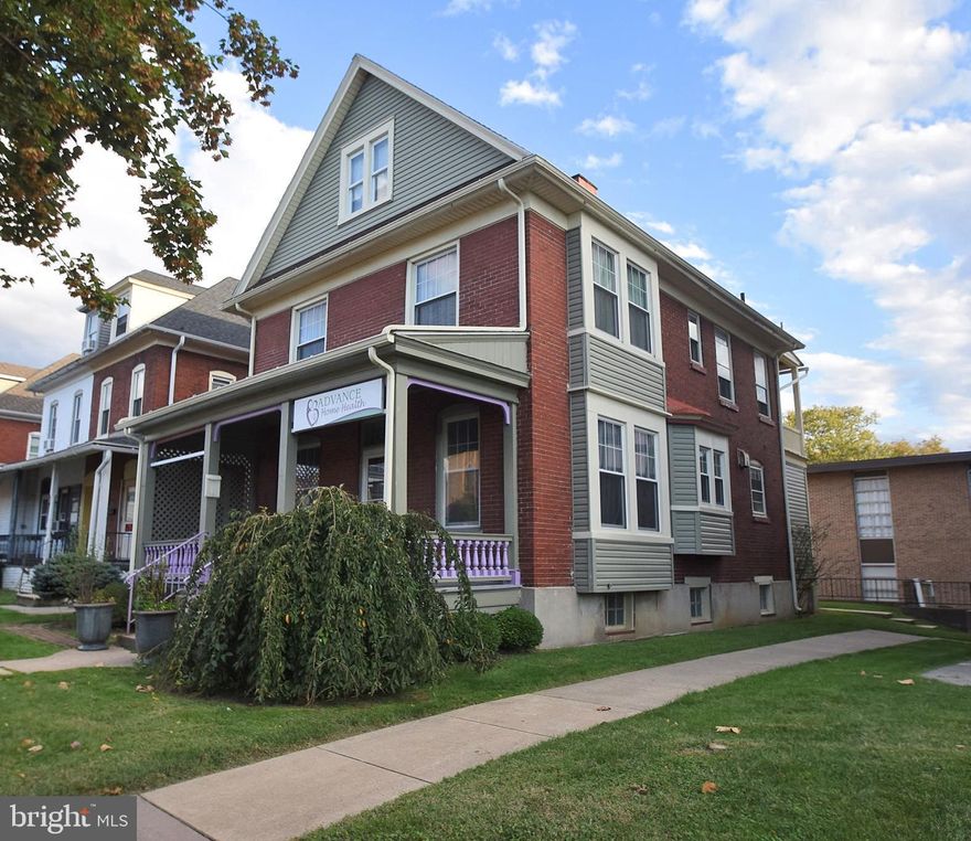 2,468 SF Building on Penn Ave. - West Reading!  This well maintained free standing building offers a covered Front Porch; Reception Area, Waiting Room, Conference Room, Kitchen & Powder Room on 1st Floor; 3 Offices and Full Bath on 2nd Floor; an Open Area on 3rd Floor with 2 additional Office Areas; Lower Level offers a Private Office, Powder Room & Storage/ Utility Room.   New Roof in 2015 & Municipal Parking lot directly behind the building across the alley with 20+ Parking Spaces.