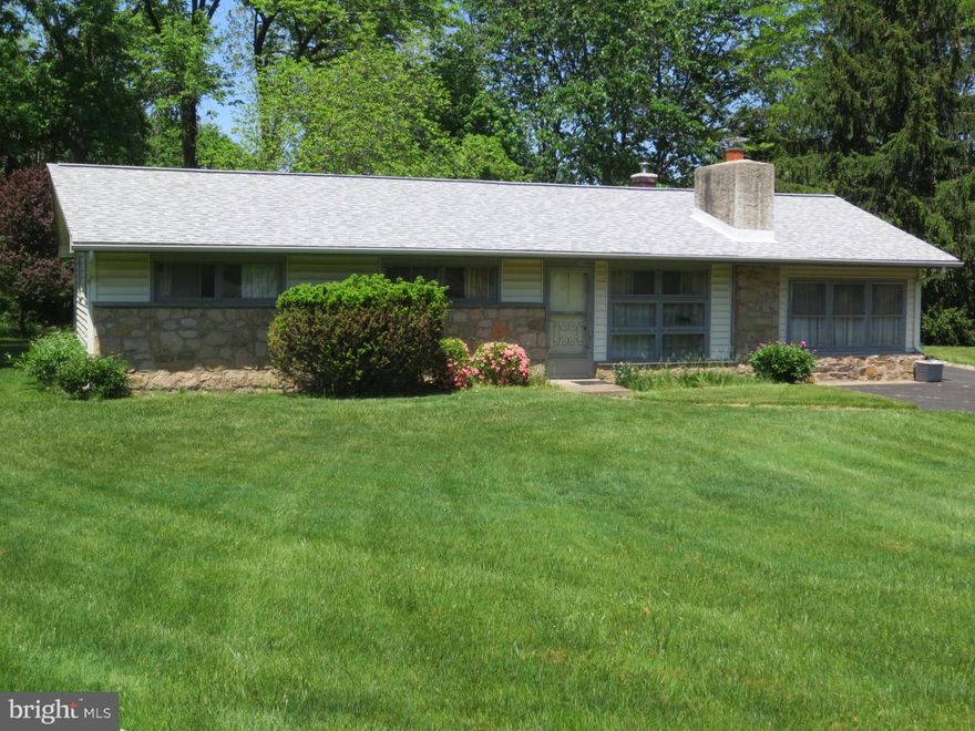 Looking to renovate a place to call home? Consider this ranch home located at the end of a cul-de-sac street.  Living Room has a wood burning stove.  Convenient to Montgomeryville shopping, restaurants, entertainment and the Rt. 309 corridor. Wooded rear yard is a perfect backdrop for outdoor living. Detached oversized one car garage. Great neighborhood, worthy of your time and energies.