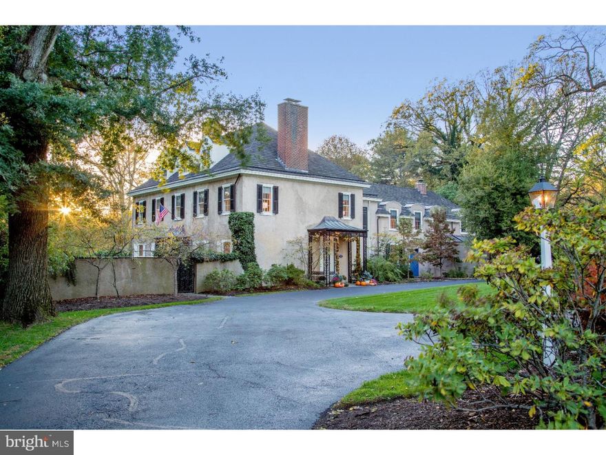Welcome to Mulberry House, a wonderful Chestnut Hill Colonial that has been meticulously cared for and expanded throughout the years. The home's many original details are complemented by a whole host of modern updates that make this property a truly remarkable opportunity. The first floor is a masterpiece with high ceilings, large rooms, plaster moldings, random width floors, custom built-ins, sweeping main stair, window-doors to the terrace, original fireplaces and solarium. The library is large and versatile with original built-in bookcases and fireplace. The spacious formal living room is the perfect space for large family gatherings and entertaining. The adjoining dining room features original hand-carved trim, plaster moldings, access to the terrace and a large bay window overlooking the beautiful grounds with specimen plantings. The custom chef's kitchen was completely redone and expanded by the current owners; an open and bright layout that flows into the adjoining family and morning rooms makes this the perfect central hub for today's modern family. The kitchen features custom Rutt Cabinets and built-ins, 2 Bosch Dishwashers, 2 Sub-Zero's, AGA Range, custom hood and beautiful Corian, granite and cherry counters. The family room has a custom fireplace and built-ins, and the morning room offers walls of windows, a dining area, sitting area, and double doors to the rear yard. The side family entrance has a secluded brick patio tucked behind an original garden wall and the rear family entrance has additional storage, powder room and access to the oversized two car garage. The master suite is flooded with natural light and includes a sitting/dressing room with fireplace, multiple closets and full bath. The second suite is large with multiple closets and a lovely bath. The rear part of the second story was completely revamped and improved by the current owners with the third bedroom and adjoining bathroom, large laundry and second floor family room (which could easily be converted to a bedroom with bath access). The third floor consists of a large bedroom suite with bath and a possible fifth bedroom. A large cedar room, huge linen closet, full basement, 2-car garage and additional tool garage offer ample storage. Centrally located, this property offers great walkability to the Avenue in Chestnut Hill for shopping and dining and to trains, nearby clubs and hiking trails.