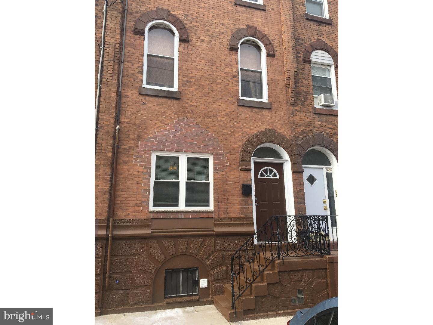 Beautiful one bedroom rental on the first floor totally redone from top to bottom. Location is great, just one block off of Broad St. Unit has brand new hardwood floor throughout, large dining area, living room with exposed brick, new appliances, backyard, a full basement with washer/dryer, central air/heat. Doesn't get much better than this!