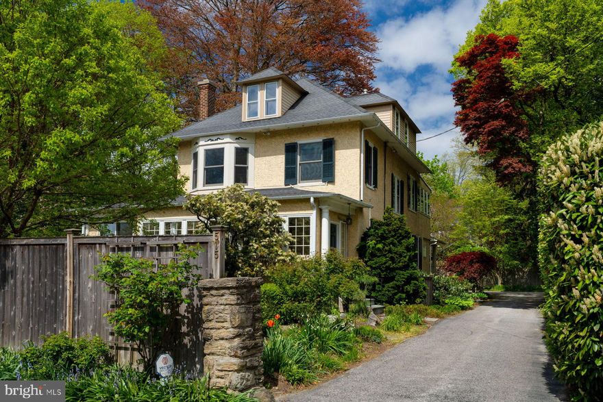 Welcome to 515 Willow Grove Avenue, a bright and sunny single home in the heart of Wyndmoor. Pull right into the driveway that tucks behind the home and offers parking plus a detached garage. Right away, you'll notice the inviting porch and yard that are perfectly appointed for enjoying the outdoors. Enter through the mudroom into the updated kitchen, and you can't help but picture gathering around the island for homework time or a cup of tea! The views of the backyard and surrounding Wyndmoor neighbors can't be missed from the kitchen windows. The first floor has a straight through layout that is comfortable and classic. From the fireplace to the sunroom, you will love exploring this beautiful home. The wraparound sunroom is perfect for your plants, an office, reading nook, or whatever you desire. The second floor is home to the main bedroom suite, with custom walk in closet and large bathroom. Plus another bedroom/bathroom and the "Sleeping Porch", which can be used as a playroom, office, workout area, ect. This room is perched like a nest and provides lovely views of the neighborhood. On the third floor, two more bedrooms and a full bathroom await. The yard wraps around the whole home and is full of mature plantings and lots of space for play or gardening. The home has been meticulously maintained, move right in and enjoy all this great location has to offer. From walkable Wyndmoor and Chestnut Hill plus easy access to Center City, Flourtown, 309 shopping, the Springfield Twp schools and library, and more...you'll be living your best life at 515 Willow Grove Avenue!