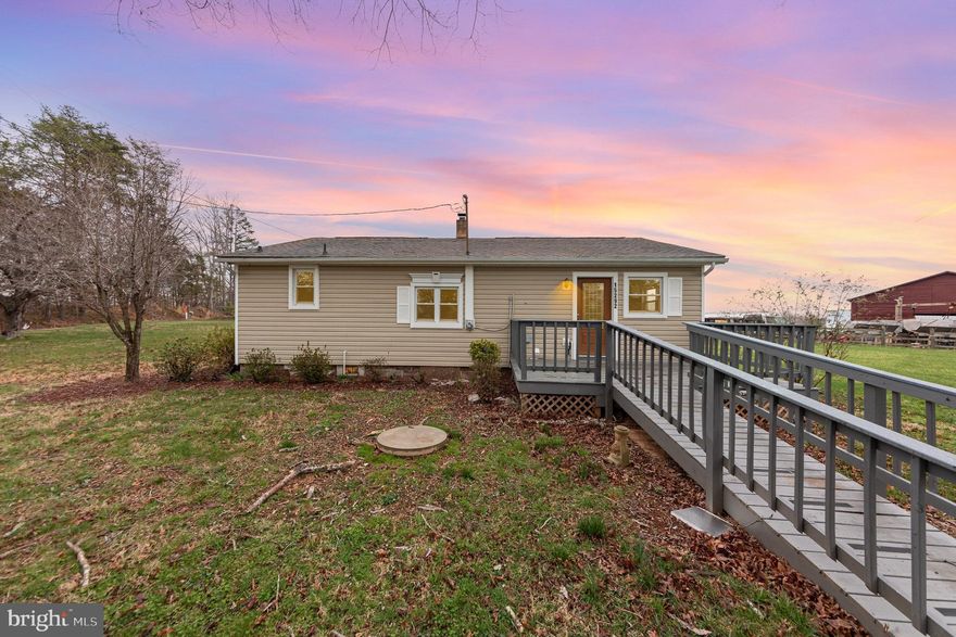 Large 1.5 acre lot in the country plenty of flowers and shrubs blooming.  New Stove being installed. Added Breakers and repainted entire house and cabinets. Septic was pumped in September,   newluy insulated and conditioned crawl space  Hvac and oil furnace recentl y serviced and inspected,