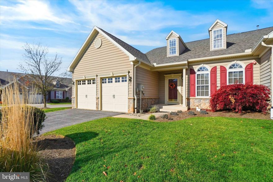 Experience the lifestyle you’ve been waiting for in this stunning 3BR, 3.5BA end-unit condo located in the Sycamore Grove section of sought-after Regents Glen Golf Community. Regents Glen boasts an exceptional location just minutes from York Hospital, Apple Hill, York College, and I-83, providing quick access to York, Harrisburg, and Maryland. Whether you’re a golf enthusiast, enjoy resort-style amenities, or love having fitness options close to home, this property offers it all—golf, dining, swimming, pickleball, fitness, and more just steps away.  Not to mention, nearby Heritage Rail Trail offers miles of walking, jogging, and biking trails. The home showcases nearly 3,700 sq. ft. of living space, including a mostly finished lower level.  It blends elegance with everyday comfort. The main level showcases the ease of one-floor living with a beautiful primary suite and luxury bath—an ideal retreat after a day on the course. The open foyer, living, and dining areas flow seamlessly into a stunning new Weir kitchen featuring granite countertops, a large center island, abundant cabinetry, and a bright breakfast area with access to a deck, with a retractable awning. The flexible floor plan lets you configure the space to suit your needs. A bonus room off the primary suite provides the ideal spot for a home office or any other space to suit your lifestyle. A first-floor laundry with built-ins and direct garage access adds convenience, to every day tasks. The second floor offers a versatile loft area with a walk-in closet, along with two generously sized bedrooms, each with a walk-in closet, and a full bath. Ample storage is found throughout the home. The lower level expands your living space with a massive open family/game room, an exercise area, and yet another full bath—perfect for entertaining or working out at home. Cap off your day on the rear deck, a graceful space suited for unwinding after the course or indulging cool beverage.  AGENTS! Please read Agent Remarks regarding furniture and Association, Community Membership, and other important information.