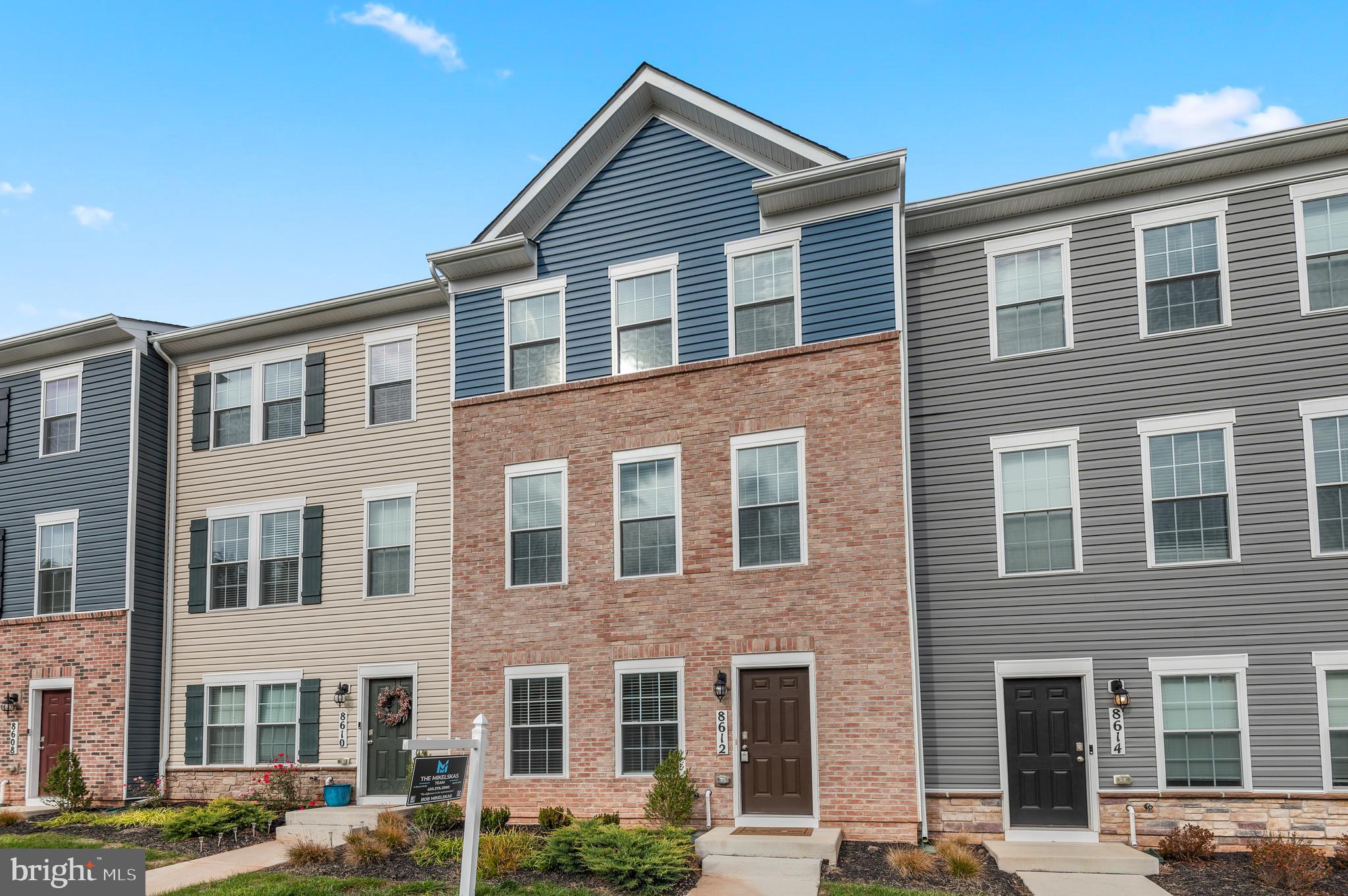 *** Welcome to 8612 Walter Martz Road.  Step into this large 1,800 sqft. 4-bedroom, 3.5-bath townhome offering a spacious open layout with 9 ft. ceilings and luxury plank flooring throughout the main level. The  kitchen boasts granite countertops, an oversized island, upgraded maple cabinetry, stainless steel appliances, and recessed lighting – perfect for entertaining. Enjoy the flexibility of a lower-level bonus space ideal for a rec room, home office, or 4th bedroom. Additional features include a 2-car garage and a smart home technology package for modern living. Built in 2023 this home is a must see.  Schedule your showing today!!!