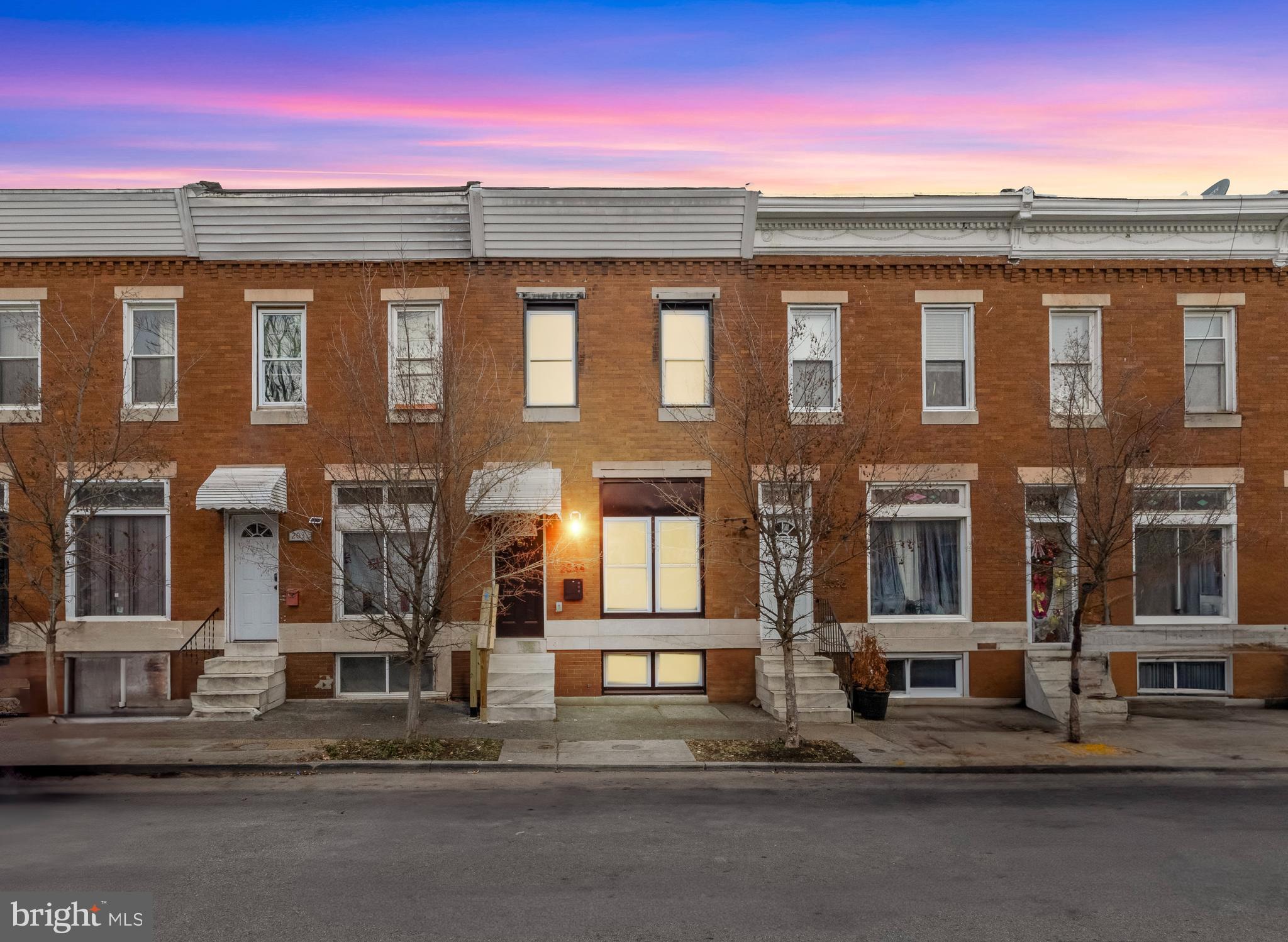 Wonderful renovated home located in the heart of Baltimore. Spacious open floor plan on the main level with LVP flooring throughout. Large living area leads to the dining area, that leads into the kitchen. Kitchen has plenty of space along with granite countertops. Plenty of room for dining set and entertainment. The main level also has a large room/bedroom and a half bath. The upper level has 3 spacious bedrooms with the main bedroom having its own private full bath. Another full bath in the main hall along with a closet with washer/dryer hook ups. Lower level has an open layout as well with plenty of space and the utilities. Rear yard is fenced.