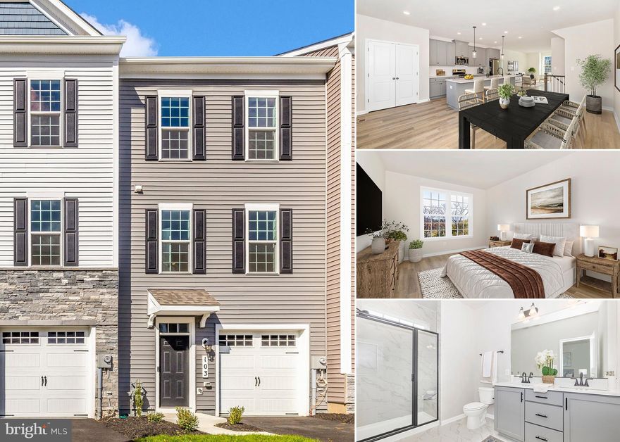 This MOVE-IN-READY Auburn II luxury townhome at Spring Bank by PDR Homes offers three beautifully finished levels with 4 bedrooms, 3.5 bathrooms, and a 1-car garage—all in a highly walkable location near Clemson Corner and Market Square. Enjoy thoughtful upgrades throughout, including oak stairs, a gourmet kitchen with quartz countertops, stainless steel appliances, subway tile backsplash, an oversized center island, a sunroom extension, and a 10' x 18' composite deck. The owner’s suite features a vaulted ceiling, walk-in closet, and a spa-inspired bathroom with an expansive, floor-to-ceiling tiled shower. The lower level includes a spacious rec room or 4th bedroom with its own walk-in closet and full bath. Photos are representative. Take advantage of this LIMITED-TIME OPPORTUNITY — move in now and choose $15,000 toward closing costs or a 2/1 rate buydown for BIG SAVINGS on your first two years of payments!