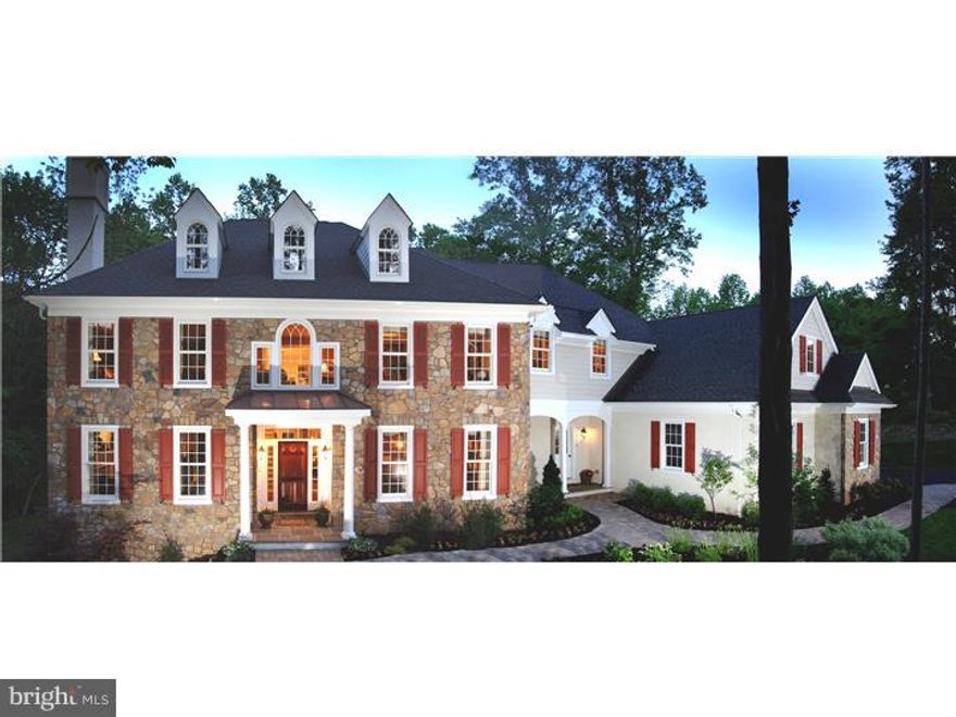 Brick House Farms 'Model Home'.  Two story Colonial with stone front on private lot, backs up to open space.  5 bedrooms, 4 full baths, 2 powder rooms, 3 car attached garage.  Elegant front to back foyer with wainscoting, archways, hardwood floors.  Gourmet kitchen with 12 ft high coffered ceiling, cherry cabinets, granite counters, huge breakfast bar.  Stainless steel appliances.  Opens to breakfast room and family room with vaulted ceiling and stone fireplace.  Master bedroom suite with tray ceilings, sitting room, 2 walk in closets with built ins.  Master bath, vaulted ceiling with 2 vanities, Jacuzzi tub, oversized shower.  Princess suite with full bath & walk in closet.  Laundry room with cabinets & tub.  2 large closets in hall way, Jack & Jill bedroom with full bath and walk in closet.  Full finished walkout basement with kitchen, bar, family room, game room, full bath, bedroom, play room with lots of built in cabinets & shelves.  Additional areas for storage.  Security system with motion detectors & cameras.  Propane fired generator.  Too many extras to mention.  This is a must see home!