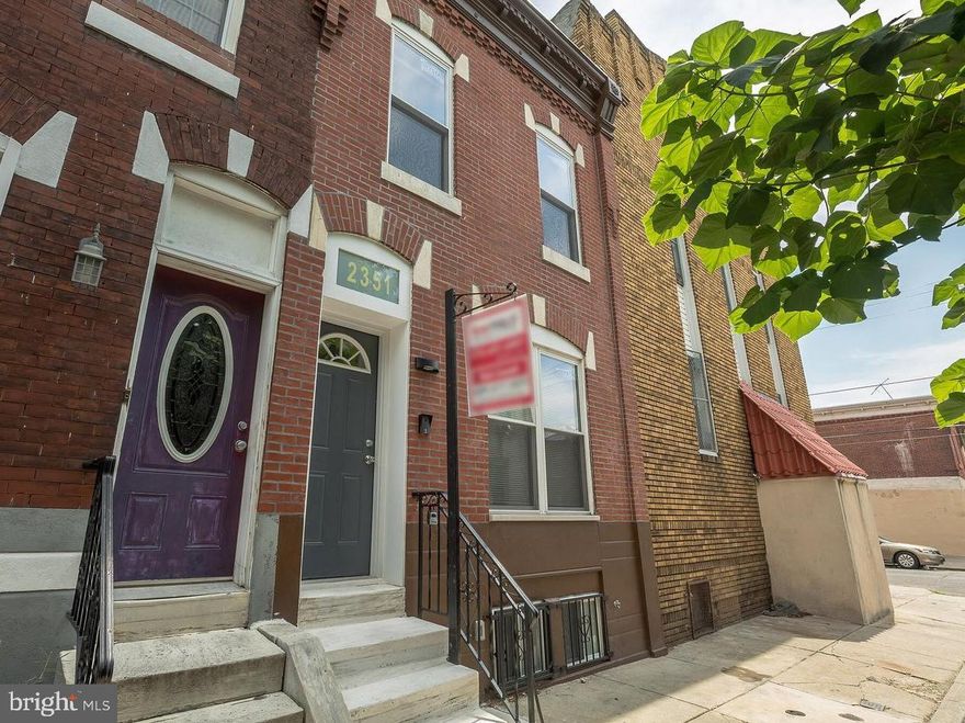 Welcome to 2351 S Marshall St, a charming 2-story row home nestled in the desirable East Passyunk
Crossing neighborhood of Philadelphia. This solid masonry home offers 3 bedrooms, 1.5 bathrooms, and
approximately 1,290 square feet of above-grade living space. Built in 1930, the property sits on a 15 x 48 lot with RSA5 zoning and features a full finished basement, gas hot air heating, and central air conditioning for year-round comfort. Conveniently located near public transportation, local shops, dining, and all that South Philadelphia has to offer, this home presents a great opportunity for both homeowners and investors alike. Photos are not current and were taken prior to occupancy. The property is currently occupied and remains in similar condition with personal belongings present.