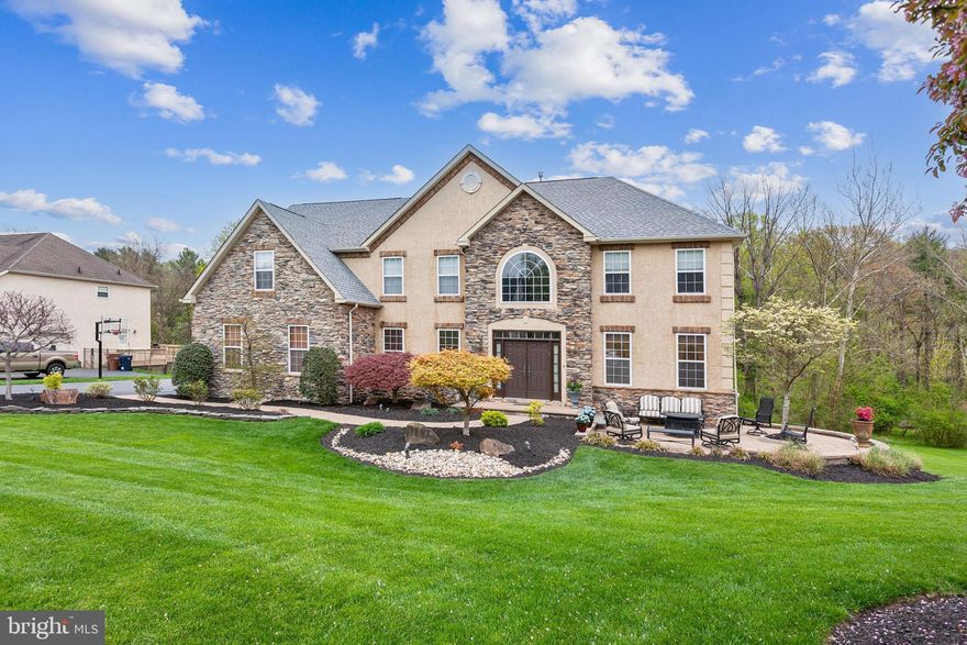 ***Interior has been freshly painted***
STUNNING Colonial home in Dublin Woods! Your future home offers 4 Bedrooms and 4.5 bathrooms, and sits on an acre of established land with mature trees and landscape. A grand foyer welcomes you to formal Living and Dining Rooms, a Great Room with 2-story ceiling and cozy fireplace, and a large eat-in Kitchen. The Kitchen features gorgeous granite-slab countertops with decorative tile backsplash, high-end stainless-steel appliances, including a Sub Zero refrigerator, and a center island with additional seating x4. Combine your indoor/outdoor living and entertaining on the expansive back deck! The spacious Primary Bedroom has decorative wood beams and a private bath. Home has a full movie theater with 9 stadium seating reclining chairs, as well as, a big screen theater tv in the basement. Great for movie nights and game day parties. 4-car garage, whole-home generator, and 3-zone heating and cooling! Lots of land to accommodate outdoor games, a green thumb, and more!