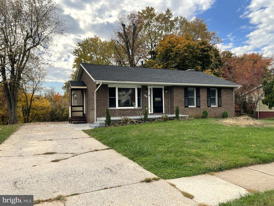 REDUCED TO SELL! Motivated seller. Bring a reasonable offer, and we'll review it. Easy to show. Roof recently replaced, sewer pipes just replaced. Located close to shopping centers, and main roads. Minutes to I-795, and I-695