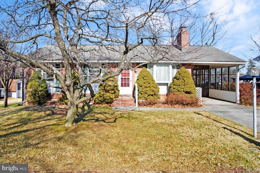 Welcome home to this cute rancher nestled on a low-traffic road in a sought after recreational area!  This 3 bedroom, 1 full bath and 2 half bath home offers comfortable one-level living with plenty of space to entertain.  The living room features a cozy fireplace while the separate dining room opens to a screened porch, perfect for enjoying morning coffee or as a reading nook.  The partially finished basement is ideal for gatherings, complete with a bar and an additional fireplace for extra warmth and character.  Step outside to a spacious backyard with a mature fig tree (great for homemade gifts of fig jam), a deck for outdoor entertaining and room to relax or play.  A convenient carport adds everyday practicality.  Enjoy an unbeatable location with easy walks to the equestrian center, sports fields, Andover Recreation Club and the BWI Trail-perfect for outdoor enthusiasts.  This home is ready for cosmetic updates to make it your own!