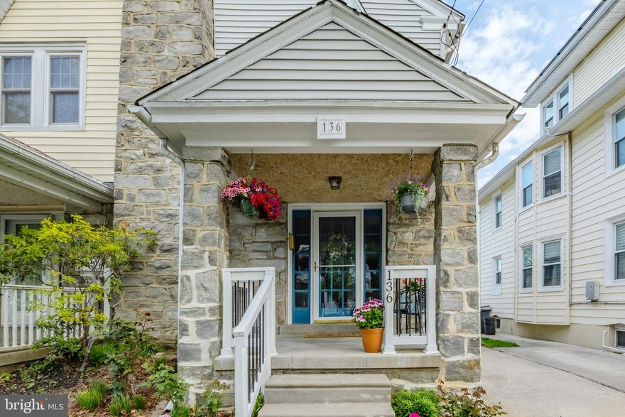 Discover your dream home at 136 Campbell Avenue in Havertown, PA! This lovingly maintained 3-bedroom, 1. 5 bath gem exudes charm and offers a welcoming atmosphere with hardwood floors, beautiful woodwork, and elegant crown molding. 
Imagine spending leisurely mornings on the inviting front porch, the perfect spot for savoring a cup of coffee, diving into a good book, or greeting friendly neighbors.
As you step inside, a spacious sun drenched living room awaits, complete with a cozy corner fireplace that sets a warm and inviting tone. This area seamlessly flows into the dining space, making it ideal for hosting meals and gatherings. The updated eat-in kitchen is a chef's delight, offering ample room for culinary creations and memorable meals. 
The flow from the kitchen to the stylish updated back deck makes entertaining a breeze. 
 Upstairs, you'll find three generously sized bedrooms, each providing plentiful closet space. The walk-up attic offers abundant storage options and potential for a  future finished space, while the large finished basement, featuring a pool table and a convenient half bath, is perfect for game nights.  The laundry is housed in the basement along with a great storage space.
In the backyard, you'll discover a versatile garage offering ample space for creative projects or extra storage.  The green space is lovely and the entire yard is fenced.  
Enjoy the proximity to vibrant restaurants, shopping, and transportation, making this home the perfect location to experience the best of Havertown. This home is move-in-ready and just waiting for its next owners to create memories of their own. Experience comfort, style, and convenience at 136 Campbell Avenue — make it yours today!
