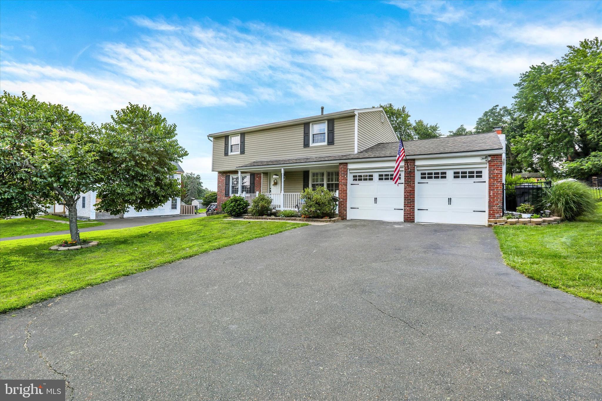 Welcome to this thoughtfully updated colonial in the heart of the Churchville section of Northampton Township. This four-bedroom, two-and-a-half-bath home has been beautifully maintained and offers updates throughout. Step inside to find new luxury vinyl plank flooring that flows through the foyer, kitchen, and main living areas—blending durability with modern style. The kitchen is a standout, featuring new cabinetry, quartz countertops, stainless steel appliances, a deep stainless steel sink, a pantry, and a gas range—ready for everyday meals or entertaining. The dining room sets the scene for gatherings, complete with hardwood flooring, crown molding, wainscoting, recessed lighting, and plantation shutters for added charm. The front living room (or home office) features original hardwood flooring and crown molding, providing flexibility for work or relaxation.
Just off the kitchen, the cozy family room features a brick fireplace with a newly installed chimney liner and firebox, ​as well as convenient access to the two-car garage. Sliding glass doors lead to a bright, three-season room with new windows and a ceiling fan—ideal for enjoying your morning coffee or overlooking the expansive, fenced-in backyard. Also on the main level, you’ll find a laundry area, powder room, and direct access to the back patio—plus entry to the large, unfinished basement offering plenty of storage and endless possibilities for future finishing. Upstairs, you'll love the generous size of all four bedrooms, each featuring new carpeting, ceiling fans, crown molding, and ample closet space. The updated primary bath includes a spacious stall shower, a new vanity, and tile flooring.​ The main bath completes the upper level with a glass-enclosed tub. Additional highlights include​*** Whole-house generator covering most appliances​. New roof in 2018 with a 50-year warranty​. New chimney liner and firebox​. New water heater​. Brand-new heater and air conditioning in 2024. Newer windows and siding***Located in the award-winning Council Rock School District and just minutes from shopping, parks, and historic landmarks, this home is move-in ready—simply pack your bags and settle in!