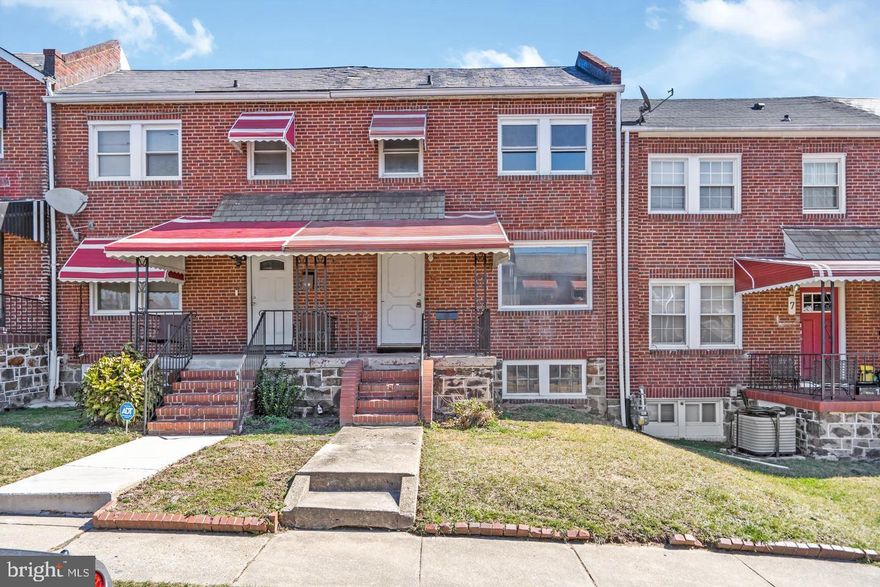 This remodeled rowhome with front porch awaits you in West Baltimore. This one has been updated top to bottom with all new flooring, paint, and is awaiting some finish work. New kitchen cabinetry, counters, and appliances. Two updated full bathrooms, convenient to everything.