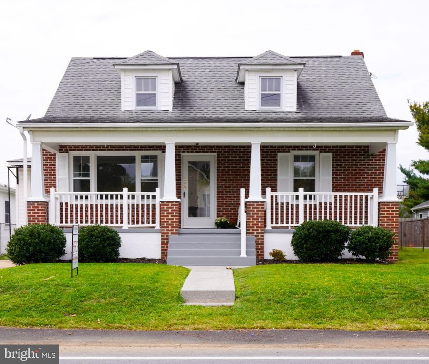 Charming 3-bedroom, 1 full bathroom Cape Cod style home ready for immediate move-in.  Located on Jefferson Ave in Charles Town, this home is convenient to all commuter routes, dining and shopping options.  Bring your porch swing and lemonade to enjoy on the expansive front porch.  Hardwood floors throughout the living room and all 3bedrooms, ceramic tile floors in the full bath.  Modern kitchen with new stainless-steel appliances and attached sunroom, both have brand new LVP flooring.  Walk out from the breakfast room to your level, fenced backyard, and enjoy watching your furry friends or family frolic.  The large attic and unfinished basement are both ready for you to finish off into whatever you can dream up.  This home won't last long, make it yours now!