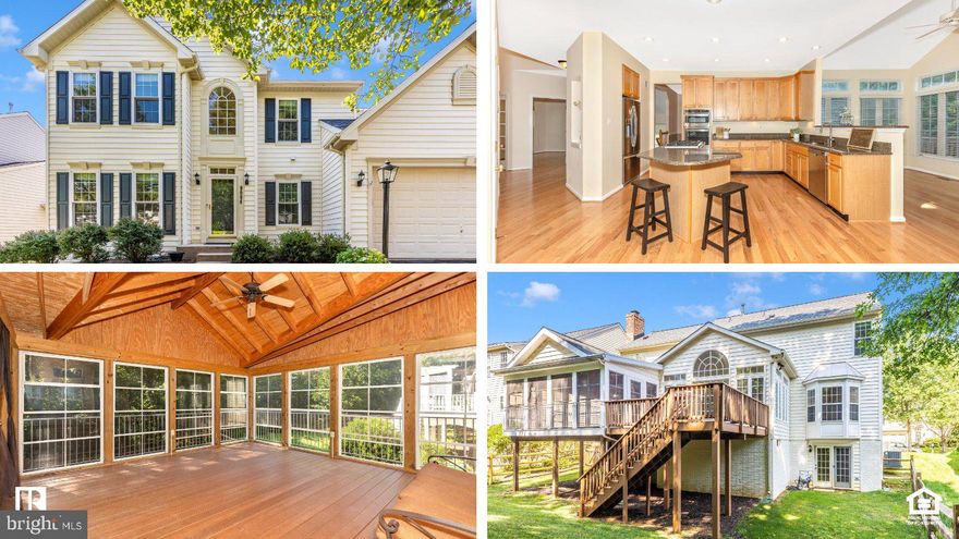 Cul-de-Sac Privacy Meets Urbana Convenience
Set on a quiet cul-de-sac and backing to serene woods, this beautifully maintained home combines privacy, seasonal charm, and resort-style community living. With a new roof (2024), new front windows (2024), dual-zone Trane HVAC (2021), and updated fireplace liner (2023), the big-ticket items are already taken care of—just move in and enjoy.. 
The location makes it easy to enjoy all four seasons— fall foliage creates a stunning backdrop and the perfect setting for neighborhood trick-or-treating, the gentle slope of the backyard invites sledding in winter or rolling in the grass come summer, and nearby pools and playgrounds are just a short walk away.
Main Level
Step inside to a bright two-story foyer that sets the tone for the home’s open and inviting layout. Hardwood floors and light maple cabinets enhance the airy feel throughout. The gourmet kitchen is designed with both functionality and connection in mind, featuring stainless steel appliances—including a refrigerator with built-in water dispenser and dual ice makers—plus a wall oven, built-in microwave, dishwasher, and a large island with seating. The island’s cooktop with downdraft allows you to cook while engaging with friends and family—or even keep an eye on the game—without turning your back. 
Just off the foyer, a spacious office/study offers the perfect work-from-home space. The family room,  showcases a striking masonry fireplace and a wall of windows leading to the screened porch—ideal for gatherings and entertaining.
French doors from the sunroom provide direct access to the screened porch, deck, and backyard, creating a seamless flow between indoor and outdoor living. The screened porch feels like a true extension of the home, featuring a window-style system that allows for comfortable use through three or more seasons.
Inside, the sunroom—expanded by a 4-foot bump-out (also carried through to the basement)—impresses with its cathedral ceiling and striking Palladian window. The formal dining room adds elegance with its bay window, chair rail, and crown molding. A convenient half bath completes the main level.
Between the garage and the main living area, a mudroom houses the washer and dryer for added convenience.
Upper Level
The spacious primary suite includes a sitting area, two separate closets, and a luxurious bath with dual sinks, a large vanity, Jacuzzi tub, and separate shower. Three additional bedrooms share a full bath with dual sinks. Many rooms have been freshly painted, creating a move-in ready feel.
Lower Level
The mostly finished basement offers a full bath with tile flooring and a tub/shower combo, plus walkout access to the fully fenced yard with a storage shed. A large unfinished area with shelving and a mud sink provides excellent storage and workspace.
Community & Location
Living in the Villages of Urbana means enjoying resort-style amenities: multiple pools, clubhouses, fitness centers, basketball, tennis, and pickleball courts, tot lots and playgrounds, plus a library, shops, and restaurants—all with easy access to I-270 and I-70.
Don’t miss this updated, move-in ready home in one of Urbana’s most desirable communities—close just in time for the holidays and enjoy entertaining family and friends in style!