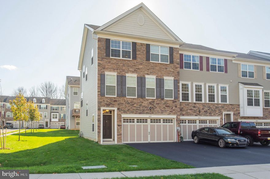 Move Right In and Welcome Home to Big Oak Crossing, and 24113 Hickory Lane! This Like-New End-Unit Townhouse features a Ceramic-Tiled Entry Foyer, Beautiful and Bright Family Room with Ceiling Fan/Light, Alcove, Sliding Glass Door to a Patio and Yard, Closet, Utility Closet with Heater and Water Heater, and Entrance to the Two-Car Garage (currently used as a Workout Room). The Main Level features an Open Stairway, Fabulous Hardwood Floors, Spacious yet Cozy Living Room with Ceiling Fan/Light and Recessed Lights, Dining Area with Chandelier, Coat Closet, Powder Room with Pedestal Sink, Large Breakfast Bar, Wonderful Gourmet Kitchen with Granite Counters, Double Oven, Five-Burner Gas Range, Stainless Steel Dishwasher, Deep Stainless Steel Sink with Garbage Disposal, Center Island with Microwave Oven,  Lots of Cabinet and Counter Space, Generous Breakfast Area, Large Pantry Closet, and Sliding Glass Door to Spacious Rear Deck. The Upper Level features a Bright Main Bedroom with Trey Ceiling, Ceiling Fan/Light, Huge Walk-In Closet with Attic Hatch, Beautiful Main Bathroom with Double Vanity Sinks, Spacious Shower, and Water Closet with Privacy Door. Two Spacious Bedrooms with Ceiling Fan/Lights and Large Closets, Hall Bathroom with Vanity Sink, Hall Linen Closet and Laundry Closet with Hook-Ups. This Home was purchased in 2016, and is occupied by the Original Owner. Many Items were upgraded at the time of purchase, including Hardwood Floors, Recessed Lighting and Additional Wiring, Kitchen Cabinets, Counters, Appliances and Faucets, the Bathroom Vanities and Faucets, and Railings (to open up space on main floor, Custom Tops for the stairwell). The Home was recently Re-Painted in Designer Colors, and Driveway was just re-Coated. Just a few short minutes away from Rte 1 and Rte 95, Oxford Valley Mall, Sesame Place, and any type of Restaurants, and Local and Regional Shopping you can imagine! Award-Winning Neshaminy School District. Fast Settlement for Qualified and Pre-Approved Buyers. Make it Yours Today!