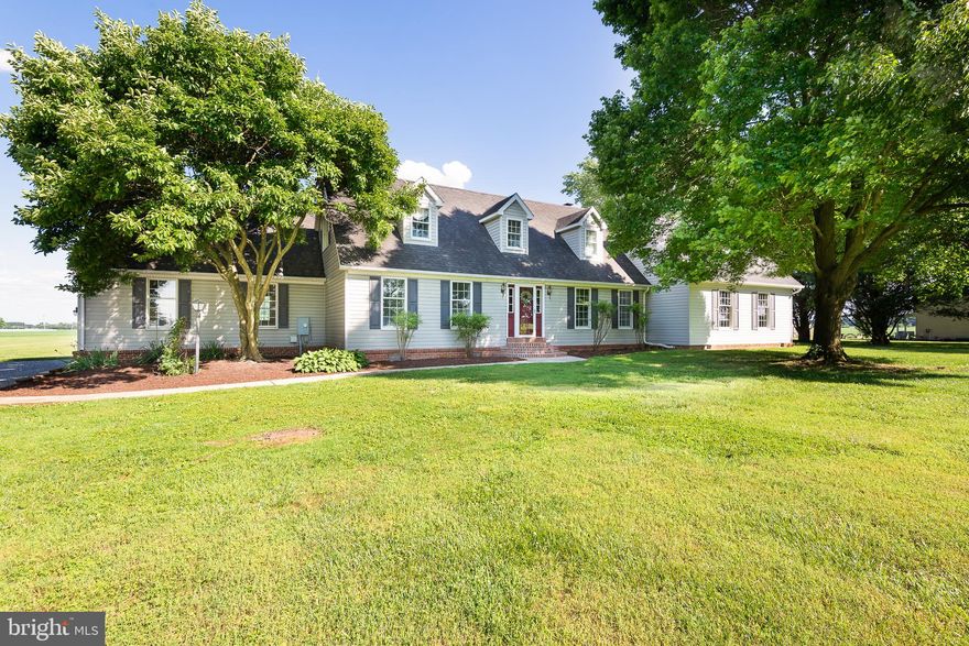 Very well maintained Cape Cod situated on 2 Acres !
Home features Primary bedroom on First Floor w/ Full Bath. Large Second Bedroom on First Floor with Full Bath. Gourmet Kitchen with Large island with Lots of Cabinets which leads to a Enclosed Four Season Room . Family Room w/ Fireplace,  & Large Living Room. Upstairs features 2 Spacious Bedrooms and a Full Bath! Garage has Finished space on second level for Office (with Heat)  Outdoors you will find a In-Ground Pool and Beautifully Landscaped  Yard & Patio with a Awesome Country View! CHAPEL DISTRICT SCHOOL !
Conveniently located to be able to Commute to the Western Shore or Eastern shore, Ocean City and Delaware Beaches!