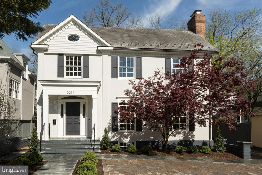 OPEN HOUSE SUN 1-4PM. Immaculate renovation of elegant 5Bd/4.2 Ba home by Murillo/Malnati Homes on prestigious Foxhall Rd in Wesley Heights. High-end, custom finishes throughout. Light-filled, 4 wood-burning FPs, gourmet kitchen, grand entertaining spaces, gleaming HW floors, luxurious master suite w/countless features, finished basement. Enclosed rear yard w/patio & 2 car detached garage.MUST SEE