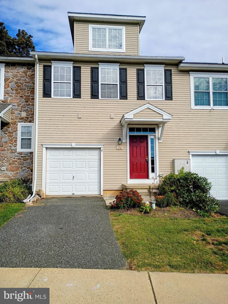 Welcome to your new home! This special townhome has been freshly painted with newly installed carpeting and features a main floor open floor plan. The kitchen with a center island overlooks the great room making family togetherness and entertaining special and easy. On the second level you will find  2 bedrooms and a roomy master suite with access to a 3rd floor loft which would make a super space for Mom's crafts or Dad's office OR just a quiet 'get away' spot. But maybe the best feature of the seocnd floor is your laundry alcove. No need to carry laundry to the basement anymore!  Speaking of the basement , it is spacious, has an egress window and is waiting to be finished.  Located in a great country location, Meadowbrook is still close to schools, shopping and major arteries to the Lehigh Valley and 422. Come visit today.   QUICK DELIVERY.