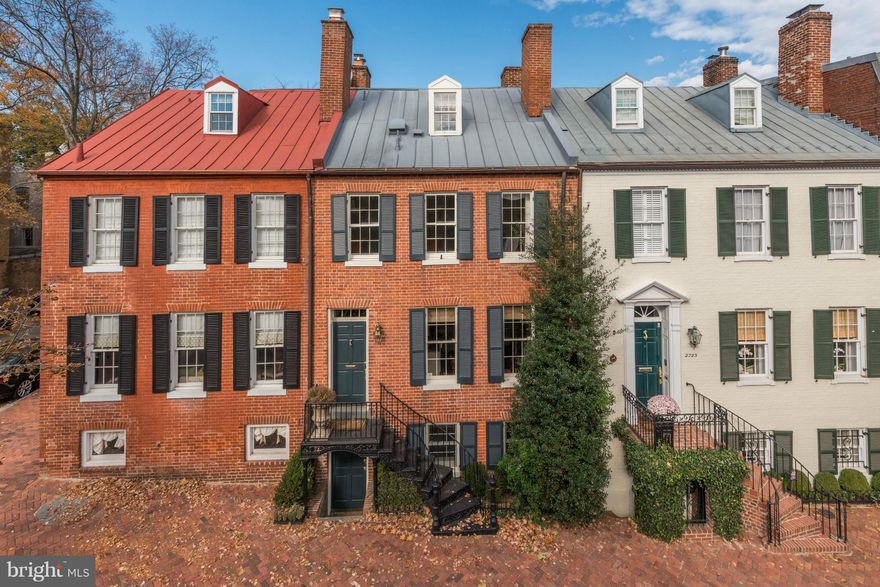 PRIME LOCATION - Gorgeous 4-lvl Federal Georgetown gem in sought-after East Village! Tastefully renovated/updated throughout, while maintaining historic charm. Wide plank wood floors, 5 FP, 3/4 BR suites including MBR w/ 2 FP & terrace. Granite kitchen w/ Viking + Sub-Zero appl, Formal Din Rm w/ FP,  Living Rm w/ skylight & walk-out to private rear Garden. LL Family Rm/Guest Suite w/ sep entrance!