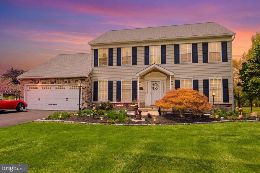 Welcome to 100 Oxford Rd.  Set on nearly an acre in Lansdale, this well maintained home offers the space you want both inside and out. Hardwood floors run throughout the first floor and you will notice accents of crown moulding that adds a finished look to the main living areas. This classic center-hall colonial has a great layout: a 2 story foyer, living room and dining room in the front of the house and a family room, kitchen and laundry room in the back.  Kitchen highlights include ample cabinet space, granite counters, an island and under cabinet lighting.  Upstairs, you will find all 4 bedrooms and 2 full bathrooms. A primary suite features a generous walk-in closet and a private bathroom. Step outside to a paver patio that is ready for weekend grilling, gatherings, and quiet mornings, plus exterior lighting upgrades that make evenings feel welcoming. Need room for tools, hobbies, or extra storage? The oversized 12x28 shed includes power and water, creating a rare bonus space for projects or gear. A 2-car attached garage adds everyday convenience and extra storage. This home is in a great location with several benefits, including: North Penn Schools, close access to the Northeast Extension of the PA Turnpike (I-476) and Routes 309 and 63, many SEPTA Regional Rail options nearby and plenty of parks in the area. Call today to schedule your showing.