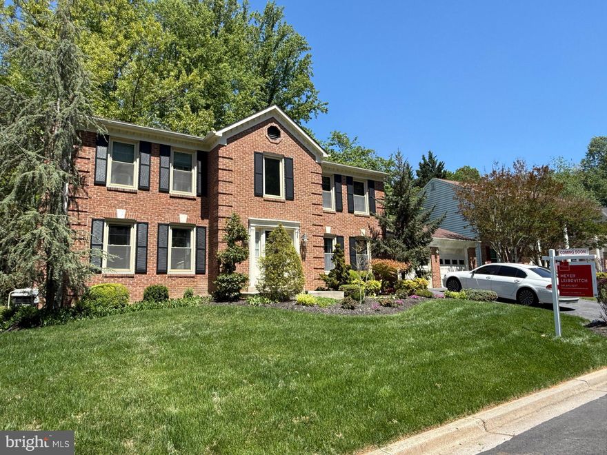 Welcome to this exceptional luxury brick-front Colonial, ideally situated on a premium cul-de-sac in the heart of Gaithersburg in Quince Orchard Valley. This elegant residence combines timeless design with modern upgrades, offering both comfort and sophistication in every detail.

Step inside to a grand two-story foyer featuring stunning marble style floors that set the tone for the home’s refined interior painted throughout in luxurious neutral tones. The gourmet kitchen is a true centerpiece, complete with rich cherry cabinetry, stainless steel appliances, granite countertops, and beautiful hardwood flooring—perfect for both everyday living and entertaining. It is adjacent to the informal family room with large windows and a brick hearth fireplace perfect for enjoying a movie or relaxing after work or hanging with freinds. There is also access to the patio through a sliding glass door off the kitchen.
The main level also boasts a formal living room with hardwood floors for more formal conversations, or use it as a flexible space for another tv room.

Additional features include a two-car garage (plus oversized garage space), gas heating, and a fully finished lower level offering incredible versatility with a recreation room, den, full bath, and ample storage.

Outdoor living is equally impressive with upgraded landscaping and a rear patio ideal for relaxing or hosting guests.

Located just minutes from shopping and dining at Kentlands Market Square and Rio Lakefront, this home also offers convenient access to major commuter routes including Interstate 270 and Maryland Route 200. Enjoy nearby parks, trails, and recreational amenities that make this location as practical as it is desirable.

This is a rare opportunity to own a beautifully appointed home in one of the area’s most sought-after neighborhoods.