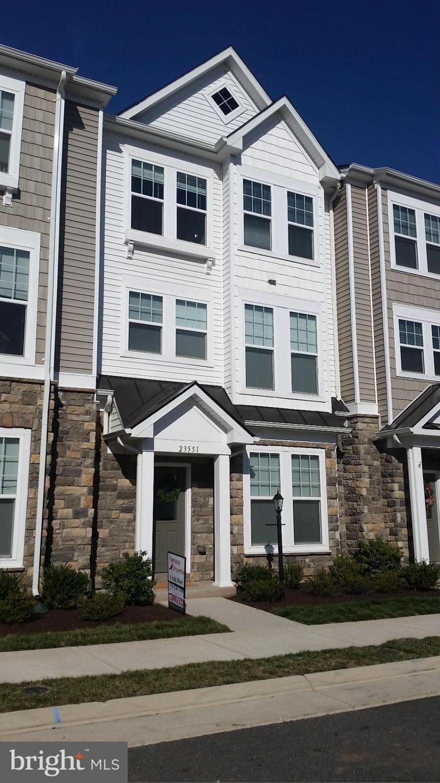 Charming 3BR 2 1/2BA w/ 3rd FBA rough in.Custom upgrades:gourmet kit,9 ft granite island,subway tile backsplash,HW laminate throughout many custom built-ins,barndoors&spacious deck.Conveniently located close to shopping,dining,toll road&silver line. Community pool,playgrounds&miles of beautifully landscaped walking paths.This is a must see!Seller to provide Home Warranty w/Cardinal Title closing.