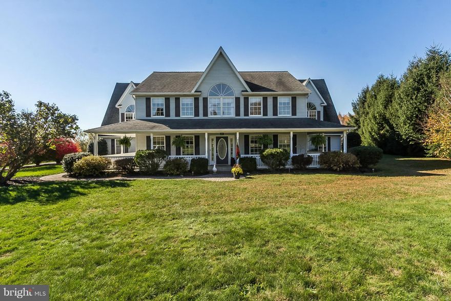 MOTIVATED SELLERS:Beautifully maintained home with choices; either an au pair suite/or can be used as entertainment areas that access patio to pool*2nd fl bedrooms have many possibilities*Updated large working kitchen with granite*hardwood fl & steps*propane fireplace*first fl laundry/mud*3 heat pumps*40'x24' fenced in-ground pool and all on 2.7 ac & an accessible wrap porch w/ many entrances.