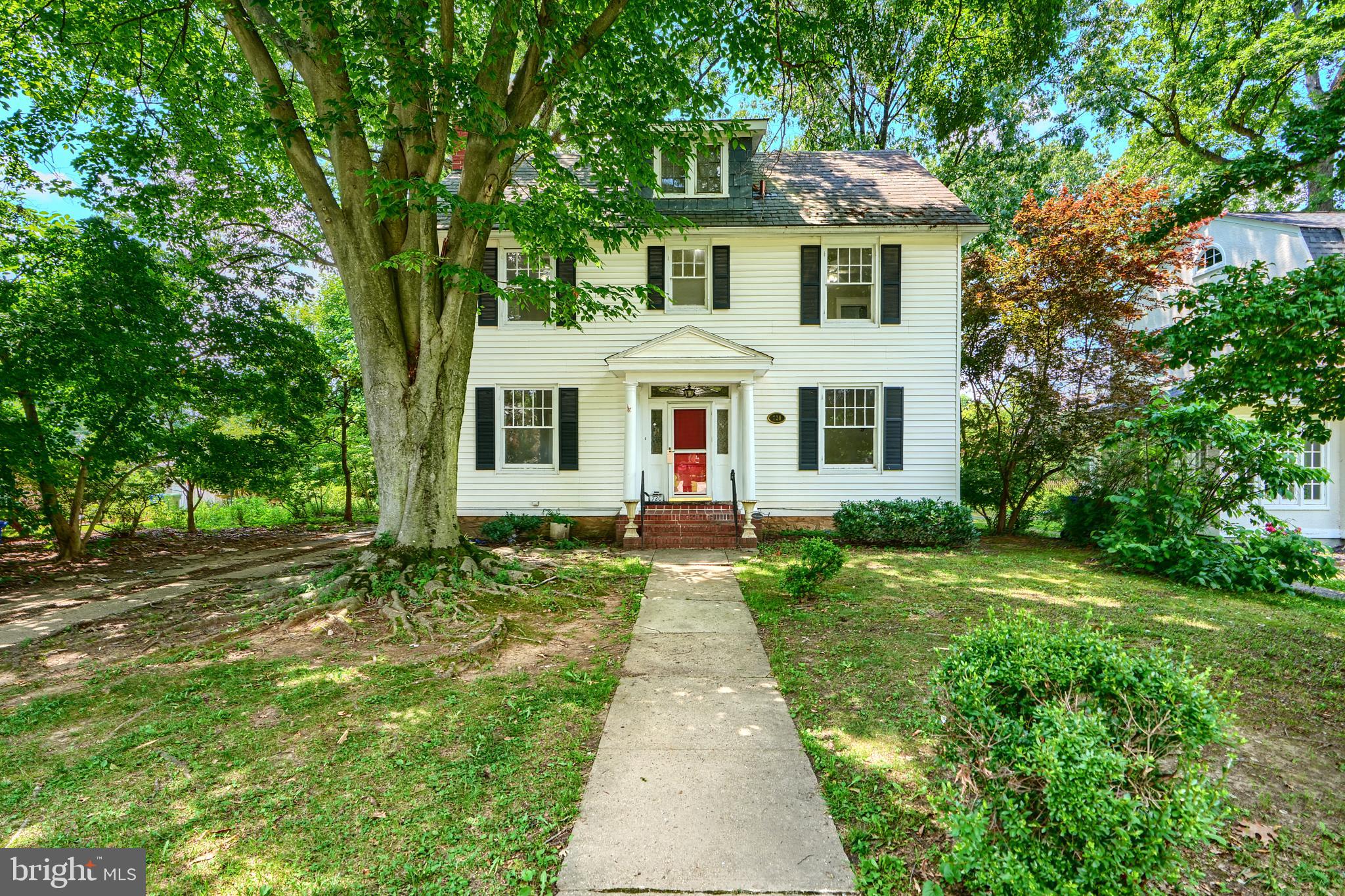 RARELY Available Grand Colonial in Historic Hunting Ridge. 6 BR 2-1/2 Bath impressive Home boasts 2500+ Sq Ft. Mahogany inlaid Floors, Palladian leaded window, wood burning fireplace & orig stained glass. 3rd FL has Full Bath (In-Law Suite?) Check out the Photos...this is an awesome property! 2 Car Detached Garage. Freshly painted throughout. New Fridge, Dishwasher, Washer & Dryer. Shaded yard.