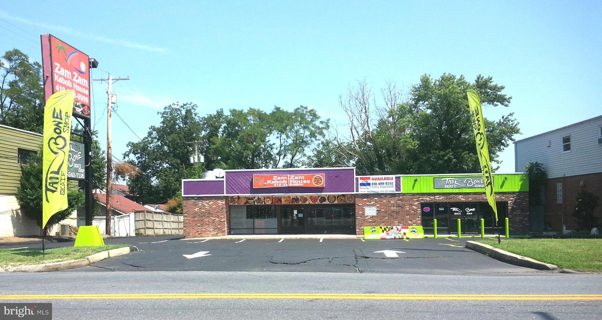 Bring your Business and become part of Dundalk's revitalization. Great location in Oakleigh Beach area. Previously a Convenience Store and Carry Out Restaurant. This great waterfront property is situated on .40 acres and consists of 2750 sq. ft. with pier,large parking area and Pylon signage. Zoned BL. Multiple uses.