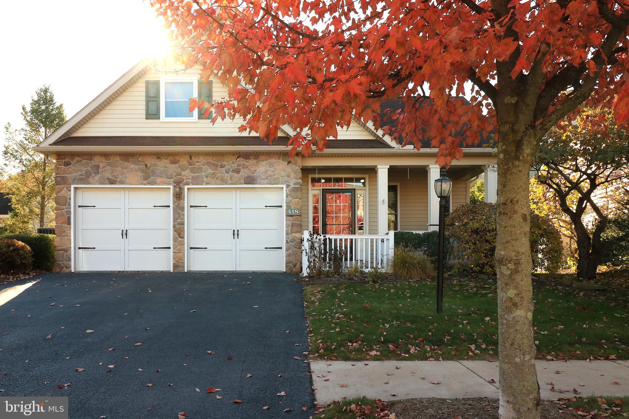Welcome Home to 418 Homestead Lane, a one-owner property, located in the desirable Springfield Commons. If you love natural light, you will love this move-in-ready home! The property features an open great room with soaring ceilings, an abundance of natural light, and Engineered Hardwood Floors. There is also a majestic propane fireplace to warm your toes on those chilly PA evenings. On your way to the kitchen, make sure to stop by the enclosed 3 seasons sun porch outfitted with interior and exterior "Doggy/Kitty" doors for easy access to and from for your four-legged friends! The sun porch also makes a great place for plant parents, providing lots of space for a variety of Flora. The cozy kitchen sparkles with granite countertops, under-cabinet lighting, and Stainless Steel Appliances. For your convenience, the laundry is located on the main floor, along with two bedrooms and two bathrooms. In the sprawling primary owner space you will find brand-new carpeting, tray ceilings, an ensuite bath, a walk-in closet, and an attached sitting area. Ascending the stairs to the second story, which was added by the current owners, there are beautiful hardwood floors throughout, two additional bedrooms with skylights, and access to storage in the eaves. To round out the tour, there is a Jack and Jill bathroom, with a half bath for each second-floor bedroom with sun tubes, and a shared shower space in the middle.
Springfield Commons was designed to foster a strong community with pedestrian-friendly sidewalks, walking paths, front porches, and a "Tot Lot"/Playground. The monthly HOA also provides you access to the Community center outfitted with a full kitchen, social room, and fitness facility.
Live where you work, work where you live, this home is located minutes from local eateries, and shopping, located a stone's throw away from the University making commuting a breeze. The property is being sold AS-IS. Seller offering $10,000 credit with accepted offer.