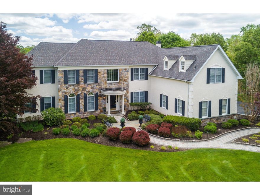 Stucco tested with no elevated readings in 2018! Recommended pro-active maintenance including sealing/ caulking and kick-out flashings installed prior to listing! Meticulously maintained and tastefully updated including a gourmet kitchen (Wolf/ SubZero & Dacor appliances) an updated master bath, and an amazing media/ billiards room.  Stucco tested prior to listing with no elevated readings!  The current owners were the first to purchase in this sought-after neighborhood, and secured this Premium Lot at the End of the Cul-de-Sac. When you visit you'll enjoy the privacy and peaceful wooded views, and you'll understand why this home, lot and location are so special.  Inside, hardwood floors flow throughout the main living level. The Updated Kitchen features Granite Countertops and a Tumbled Tile Back-Splash, Center Island with seating area, and newer Stainless Appliances including a Sub-Zero fridge, double Dacor wall-ovens, and a five-burner Wolf cooktop. The sunny breakfast room is the perfect spot for your morning coffee, and offers flow to the expansive rear deck. The open-concept great room is simply stunning with a two story wall of windows and a soaring stone fireplace.  The elegant main floor living and dining rooms, and handsome Media/ Billiards Room (with a wet-bar, built in wine fridge and two-refrigerated beverage drawers) make entertaining a pleasure. A private first-floor Office/Study, convenient Back Staircase, Main Floor Laundry and Mudroom offer the lifestyle amenities that today's busy families seek. Upstairs you'll find a gracious king-sized master suite with a sitting room, his and her walk-in closets, and a recently refreshed master bath. Nicely separated from the other bedrooms, with a double-door entry, the master suite offers a peaceful retreat. Three more nicely proportioned bedrooms - two sharing a "Jack and Jill" bath, and one with an en-suite bath - plus a "bonus" room, complete the second floor.  Currently used as a second floor rec room, the Bonus Room could easily be converted into a Fifth Bedroom, In-Law or Nanny Suite with an en-suite bath (plenty of space available and plumbing accessible from the adjacent bathroom). The Daylight Walk-Out Lower Level is another bonus, and includes ample recreation space, an Exercise Room and the fourth Full-Bath. Walk-out from the finished basement to the Fenced, Flat Back Yard that has plenty of space for sports equipment, play sets or even a pool if that is in your future plans. Located in the highly-rated Tredyffrin-Easttown school district this home has everything you've been looking for! (Tax Appeal process has been initiated with precedent for several thousand dollars in tax savings for the new buyer!)